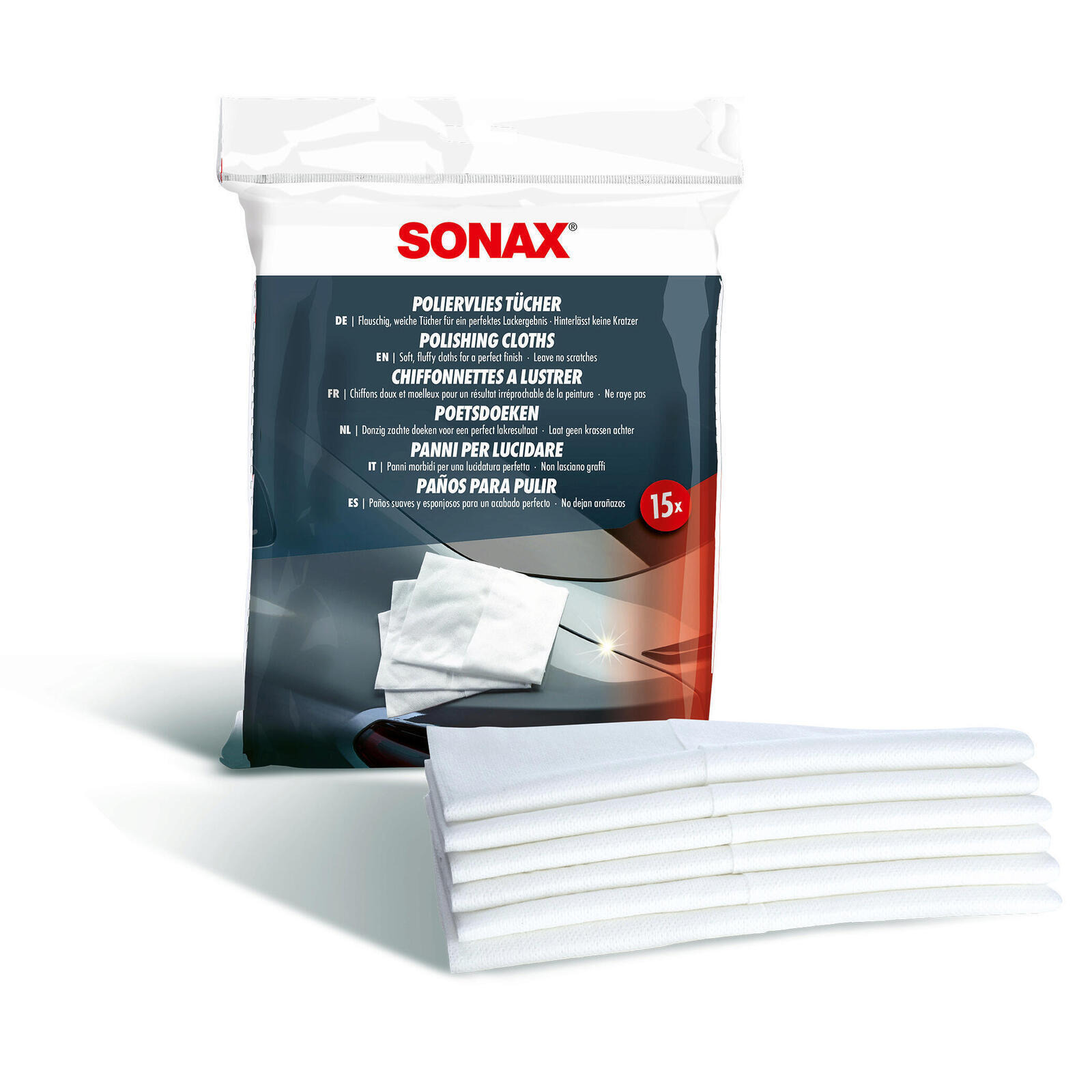 SONAX Poliertuch PolierVliesTücher