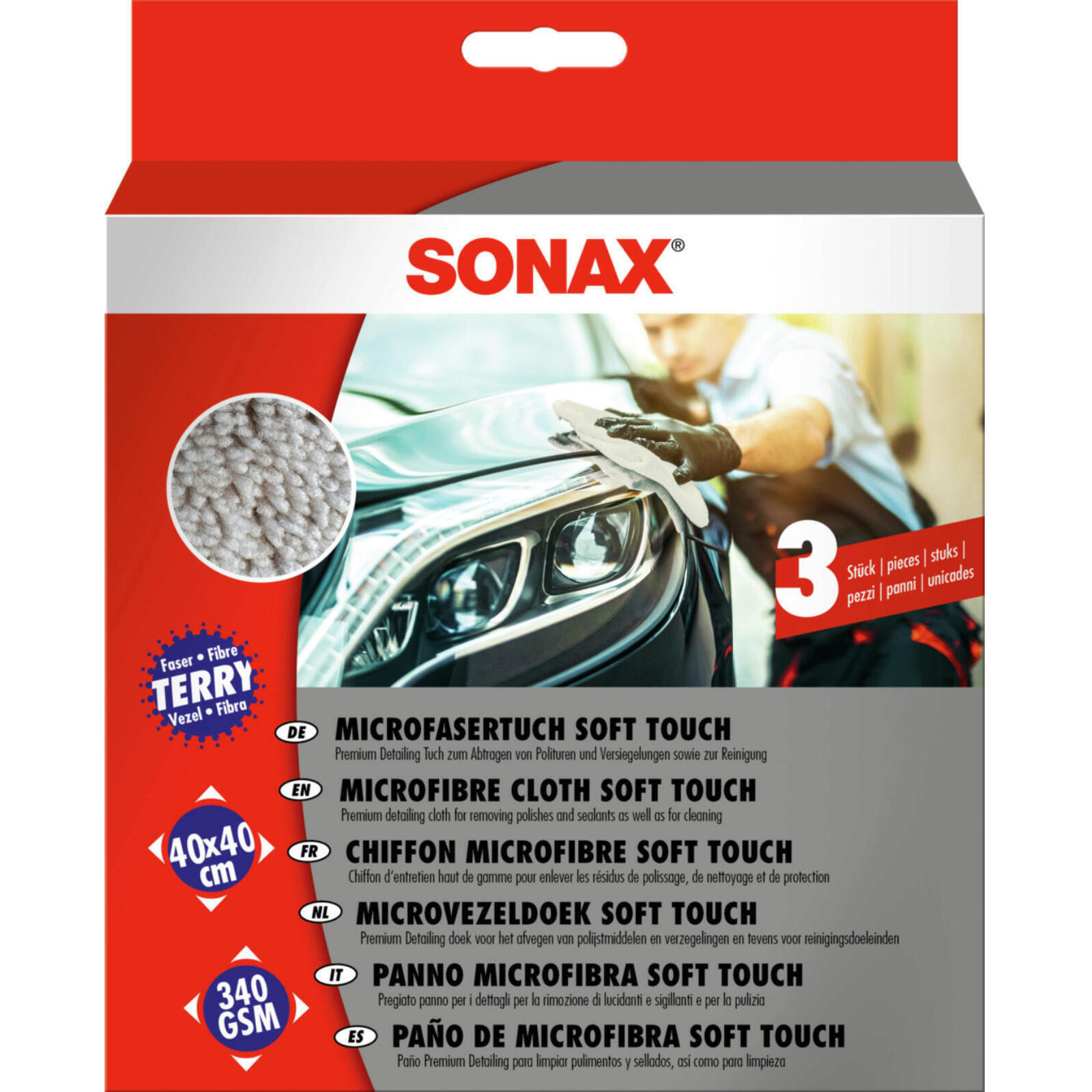 SONAX Reinigungstücher MicrofaserTuch soft touch