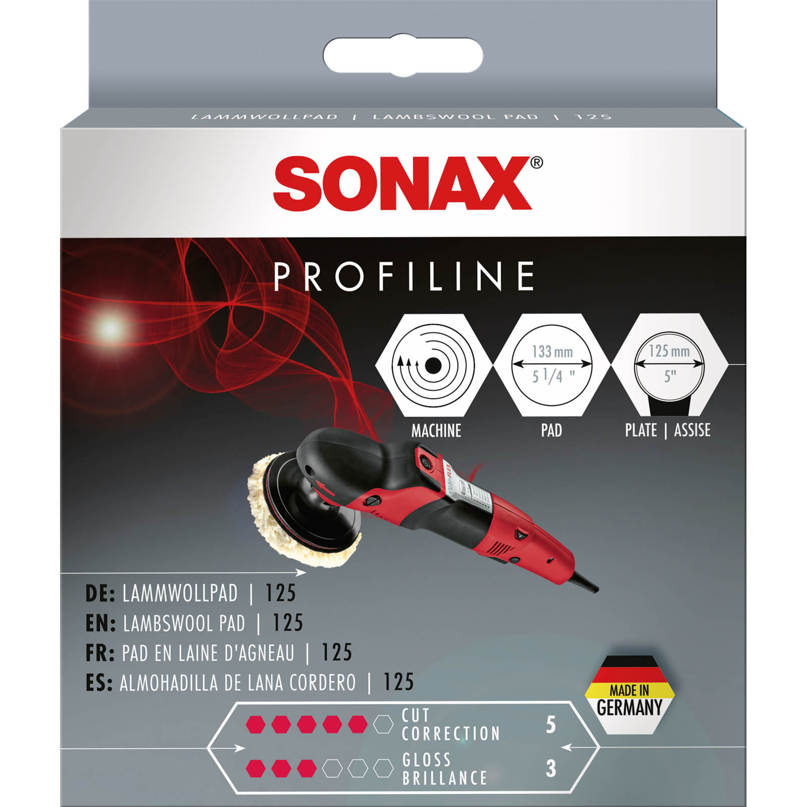 SONAX Aufsatz, Poliermaschine LammfellPad 130