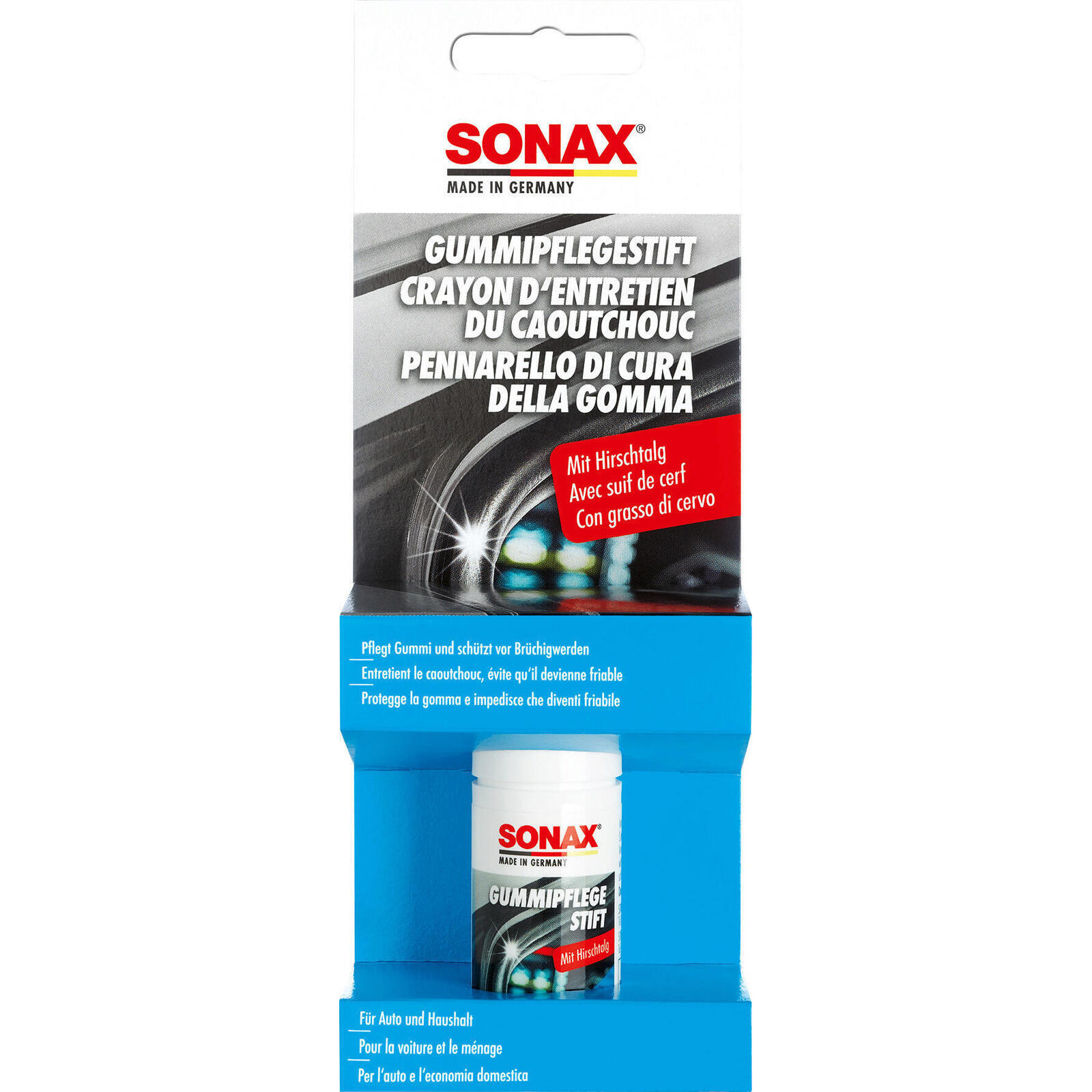 SONAX Gummipflegemittel GummiPflegeStift