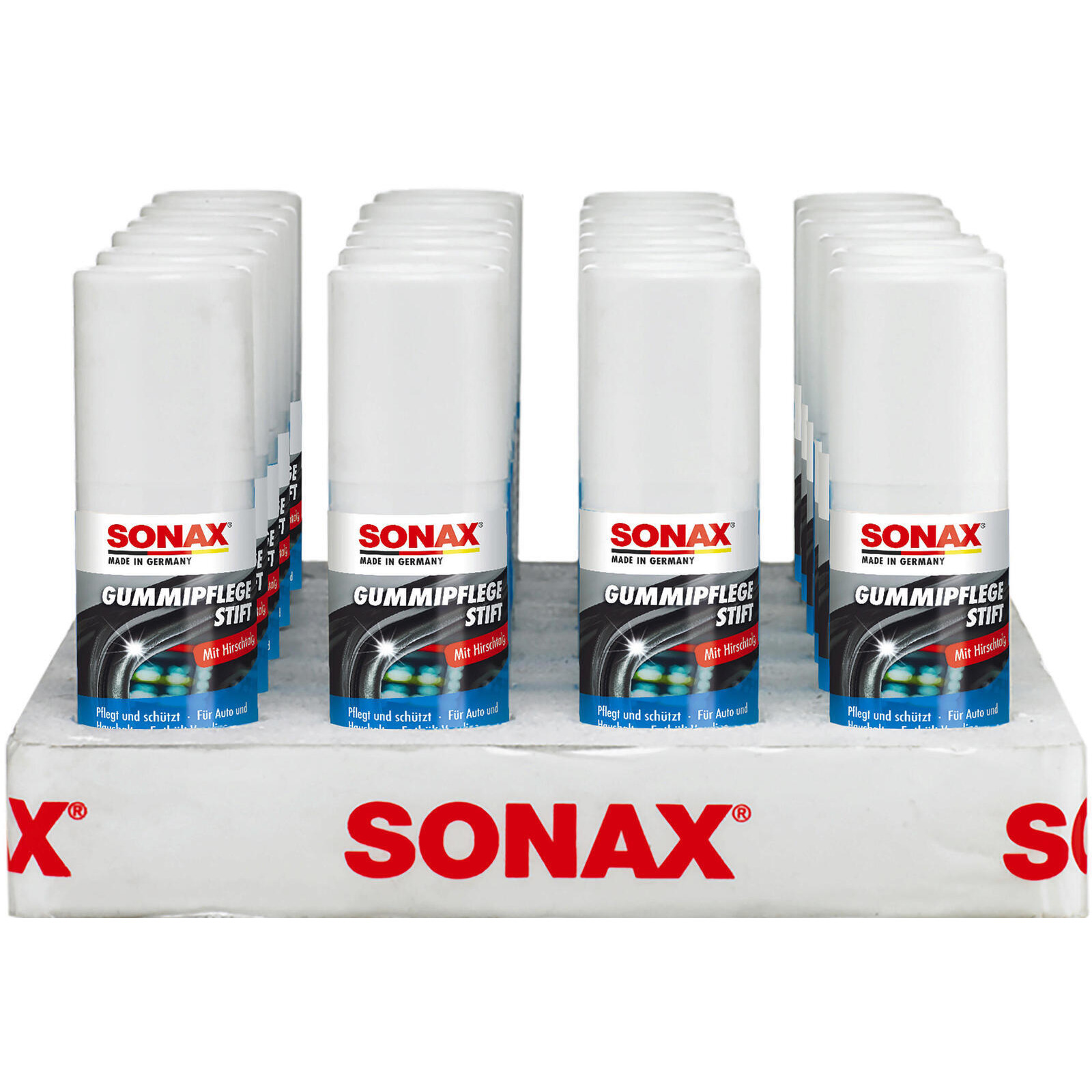 SONAX Gummipflegemittel GummiPflegeStift Thekendisplay
