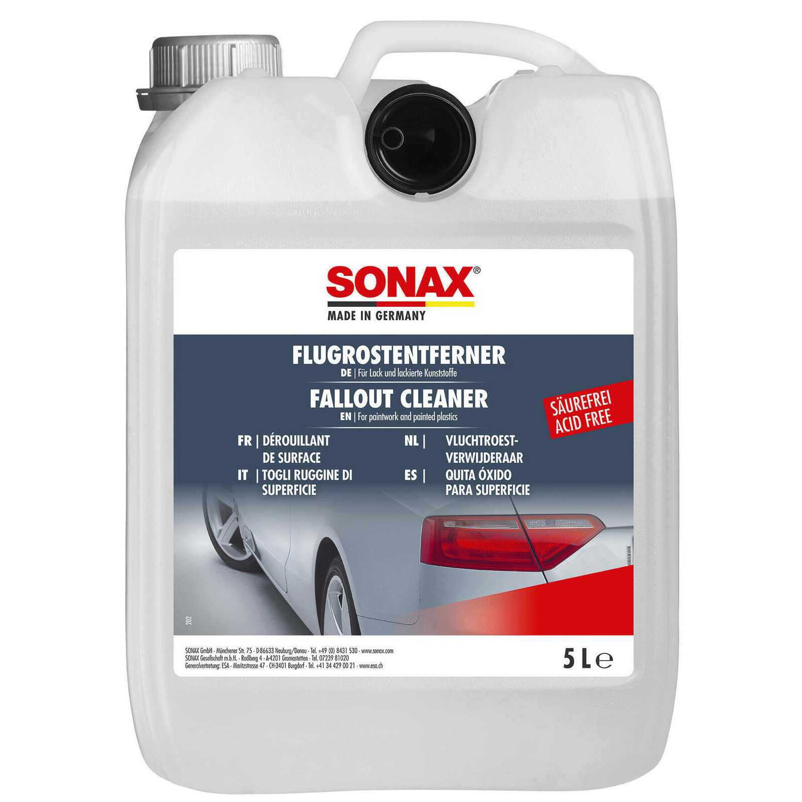 SONAX Rust Solvent Fallout cleaner acid-free