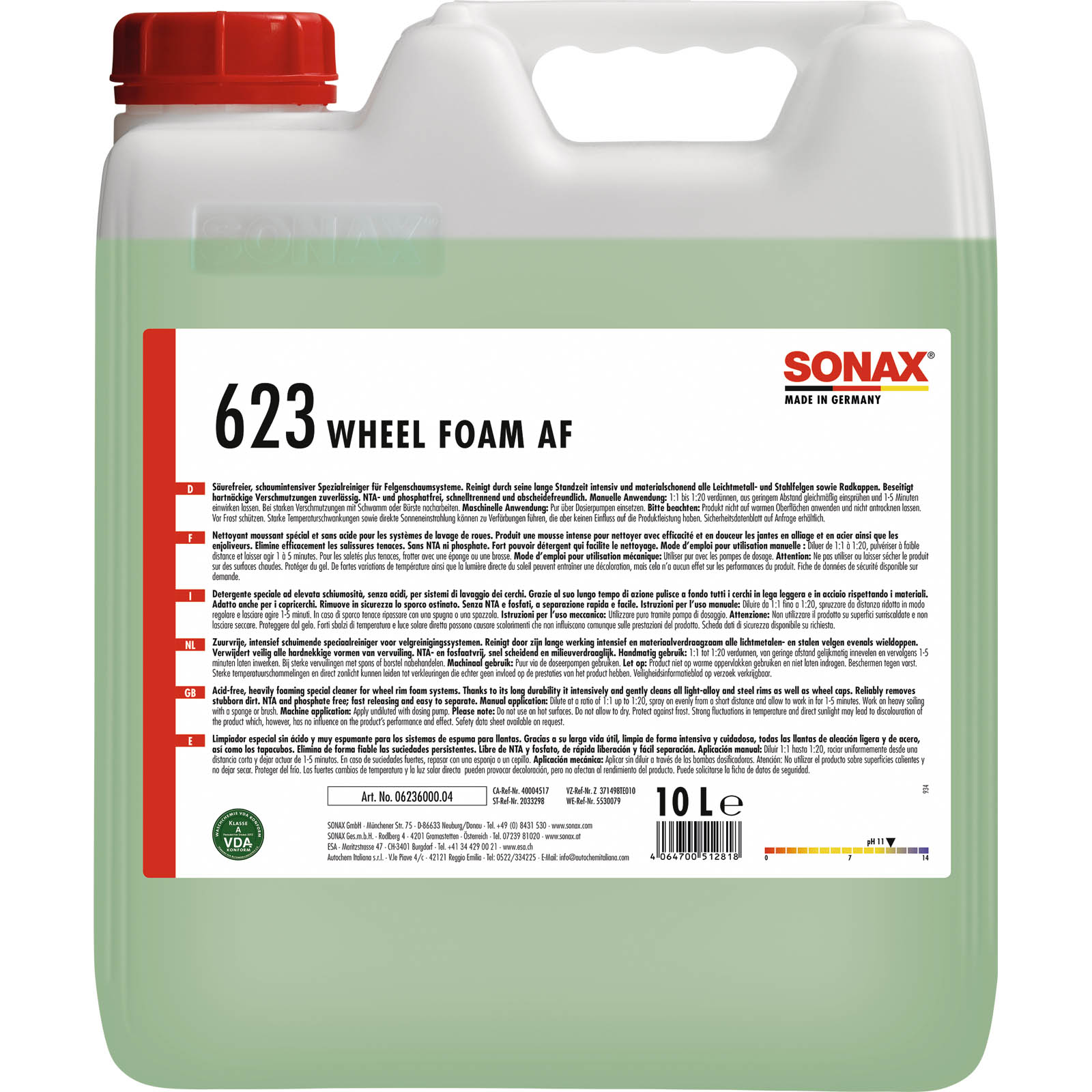 SONAX Rim Cleaner Rim cleaner for car wash Limit