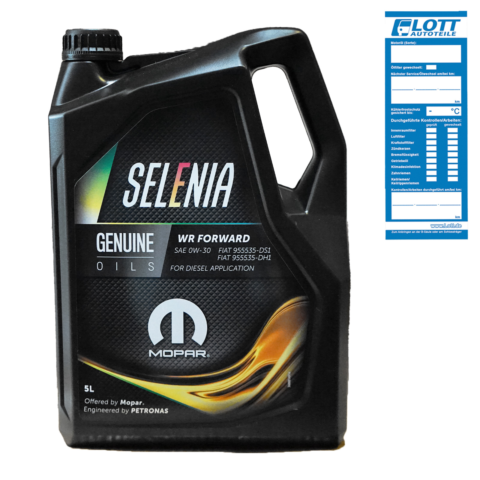 5L Selenia WR Forward 0W-30 Motoröl Motorenöl ACEA C2 Fiat 955535-D...