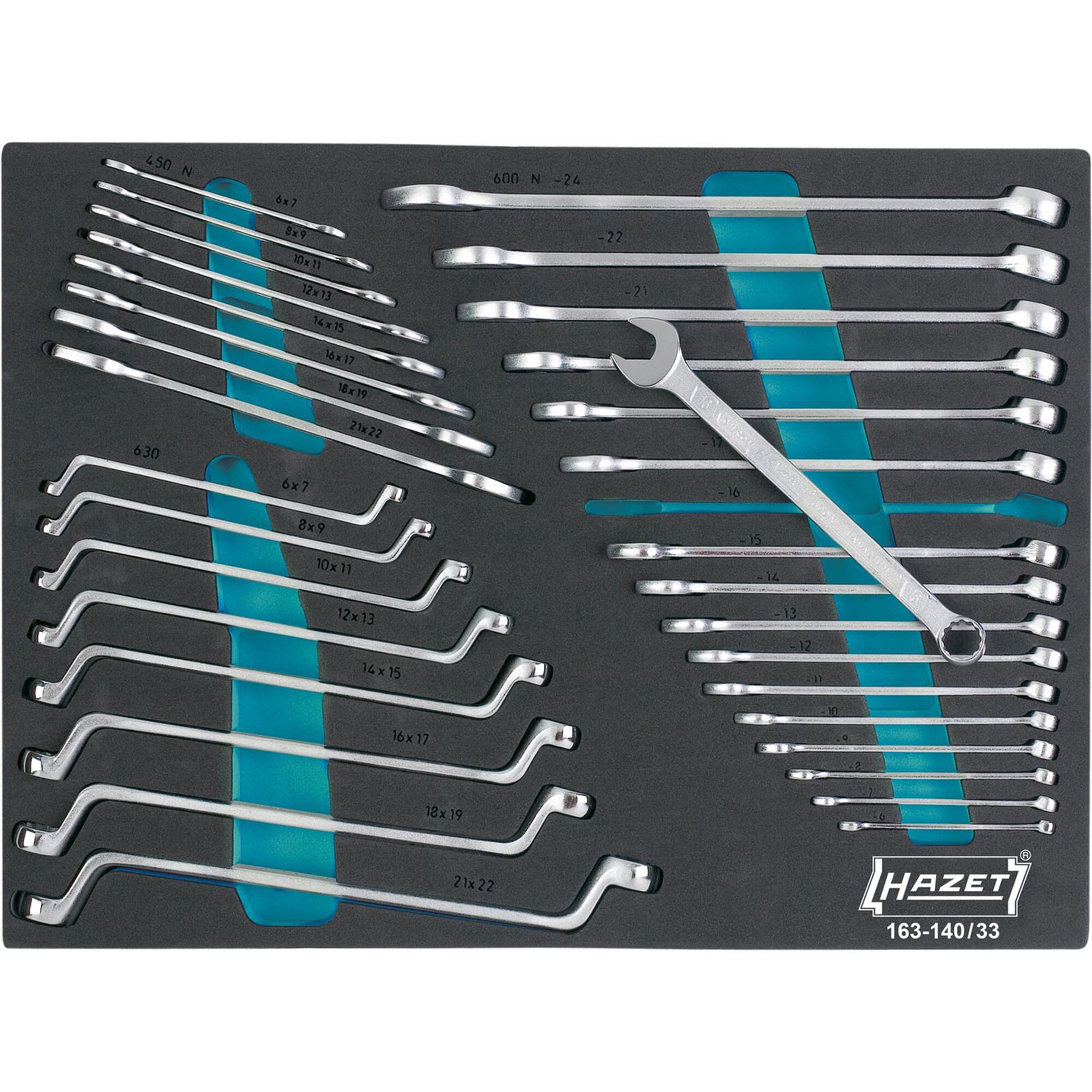 HAZET Spanner Set, ring / open ended