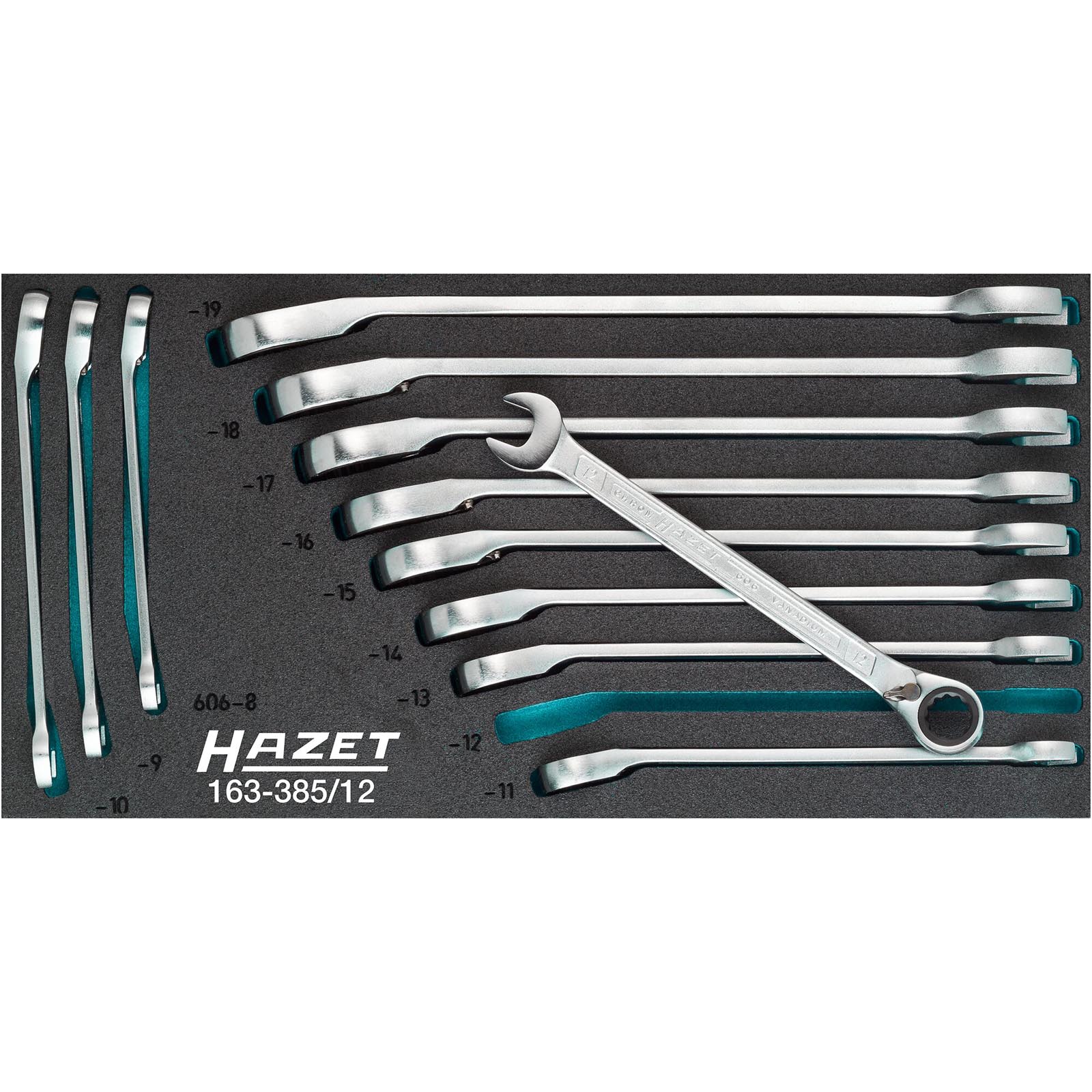 HAZET Ratchet Ring Open-ended Spanner