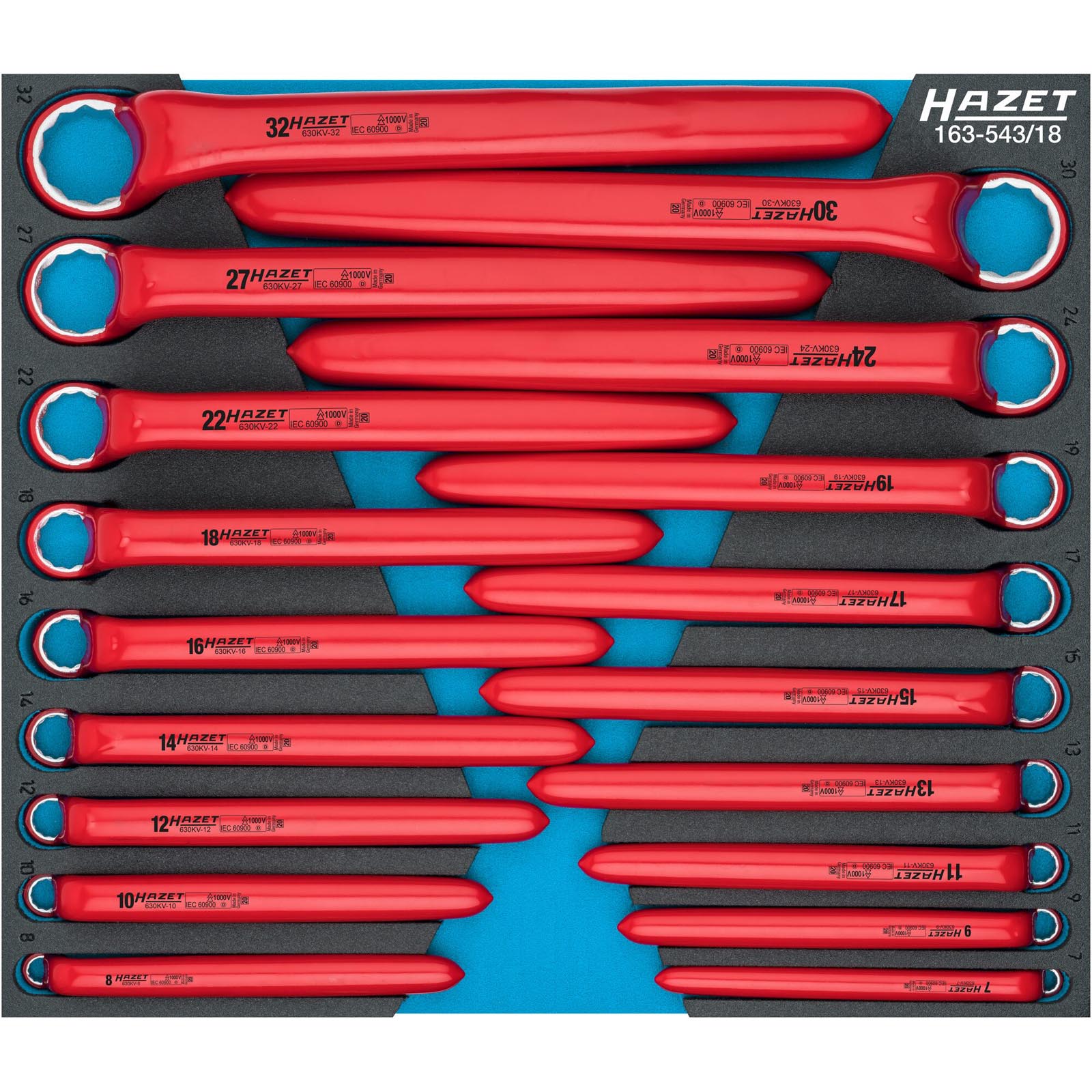 HAZET Double Ring Spanner Set