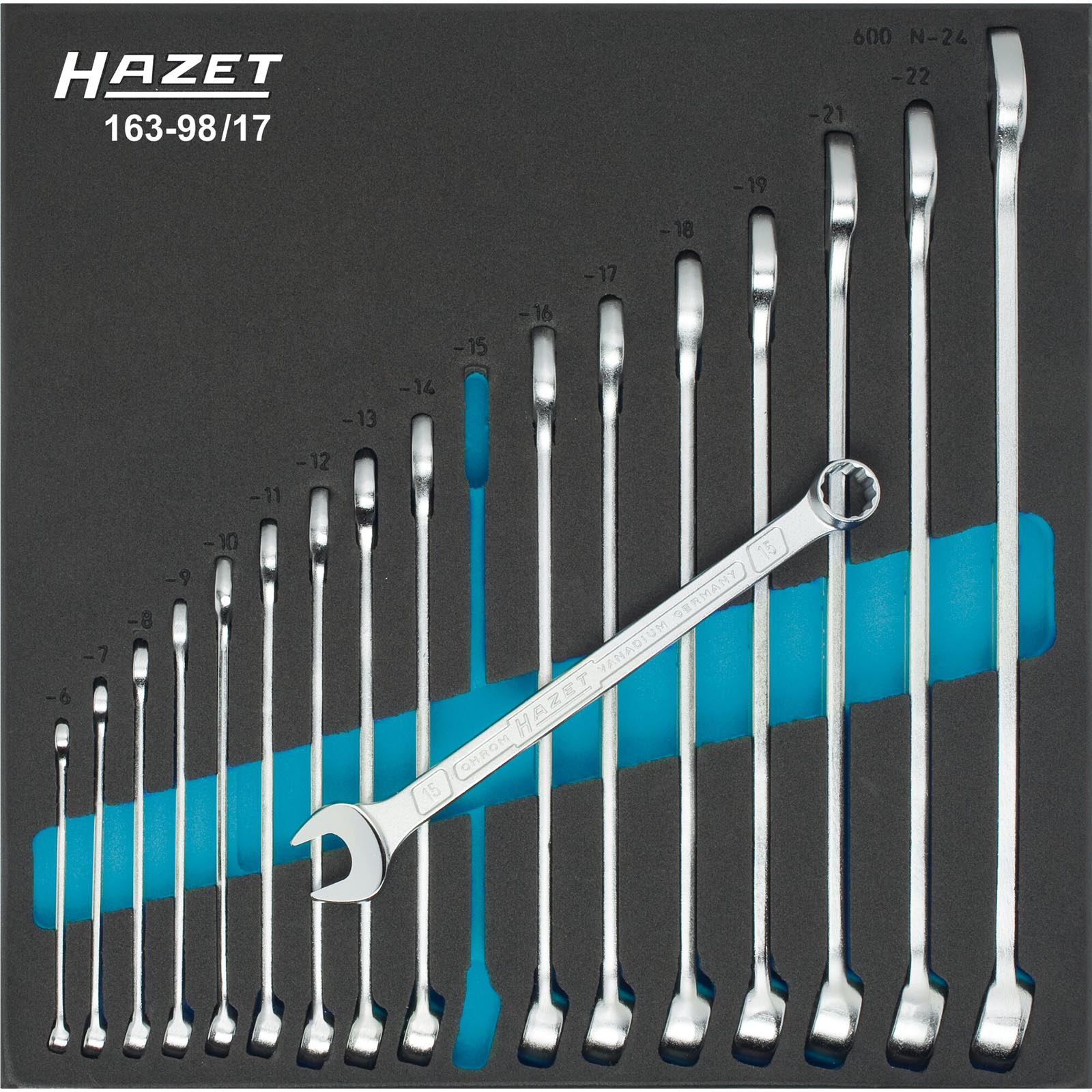 HAZET Spanner Set, ring / open ended