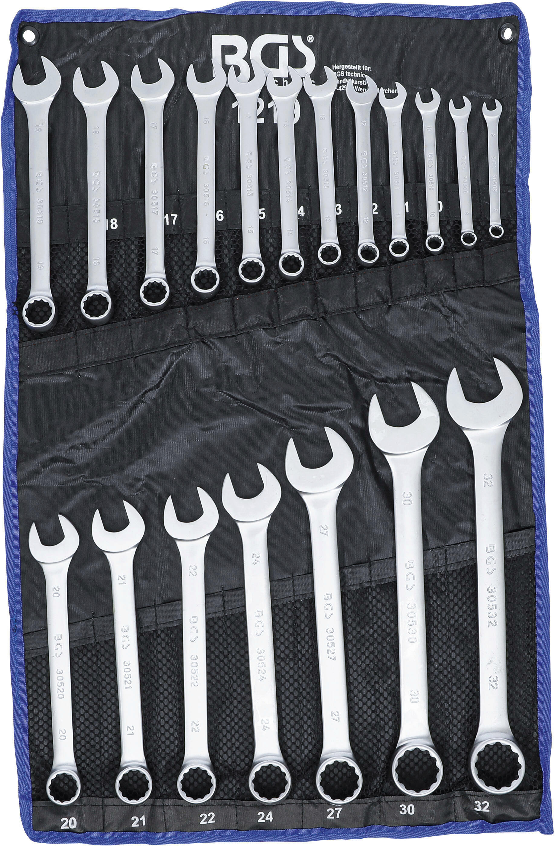 BGS Spanner Set, ring / open ended