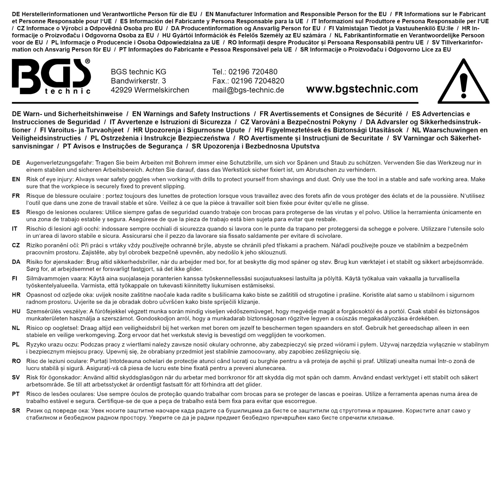 BGS Metallspiralbohrer-Satz