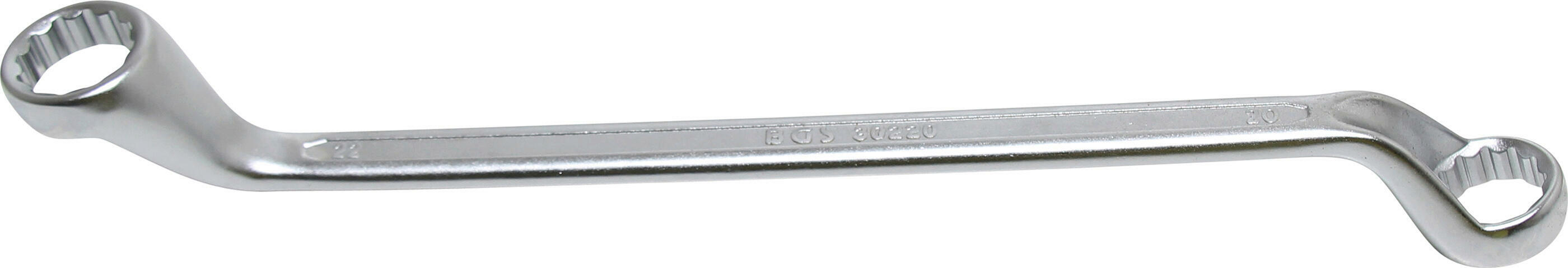 Doppel-Ringschlüssel, gekröpft | SW 20 x 22 mm