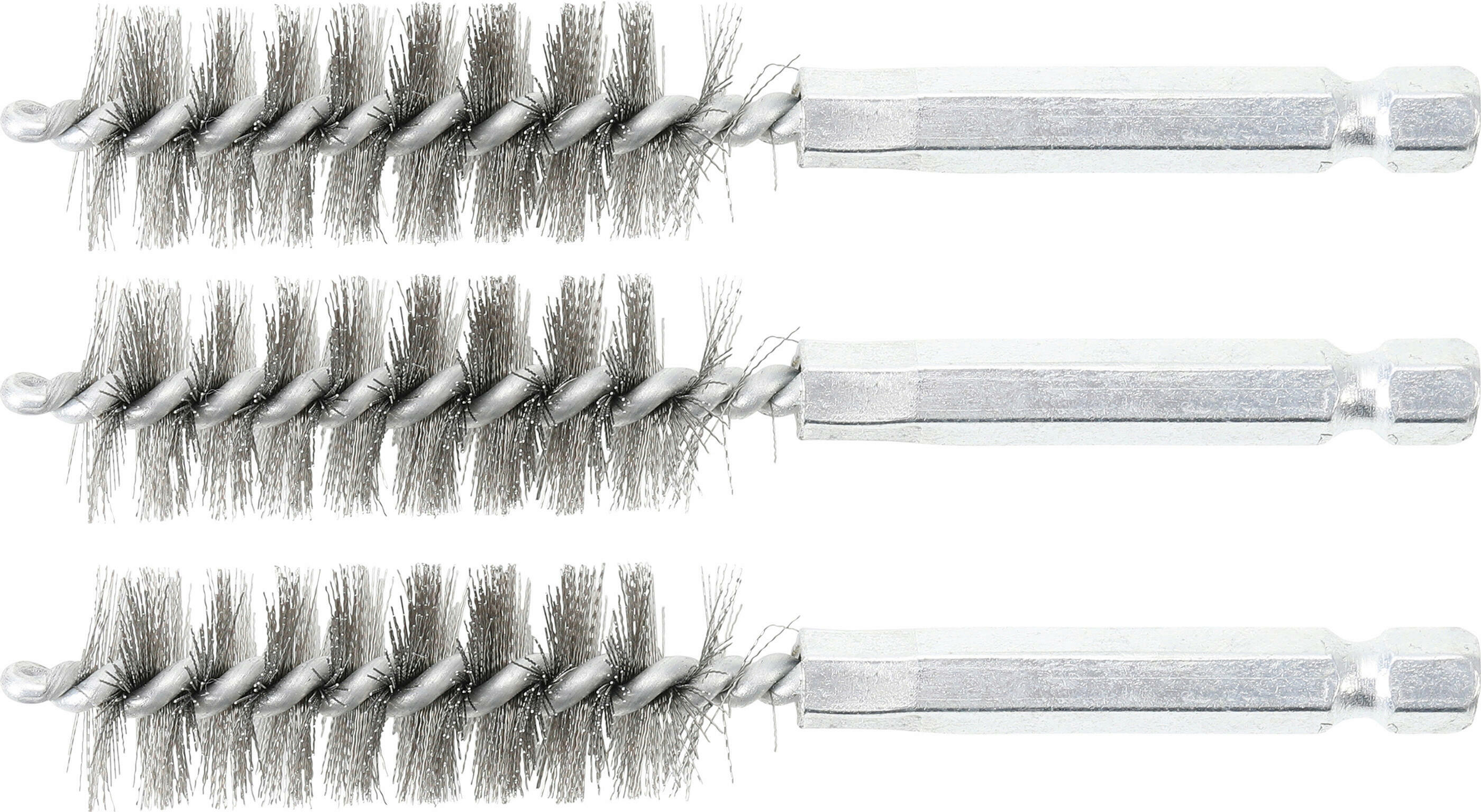 Stahlb&uuml;rste | 16 mm | Antrieb Au&szlig;ensechskant 6,3 mm (1/4&a...