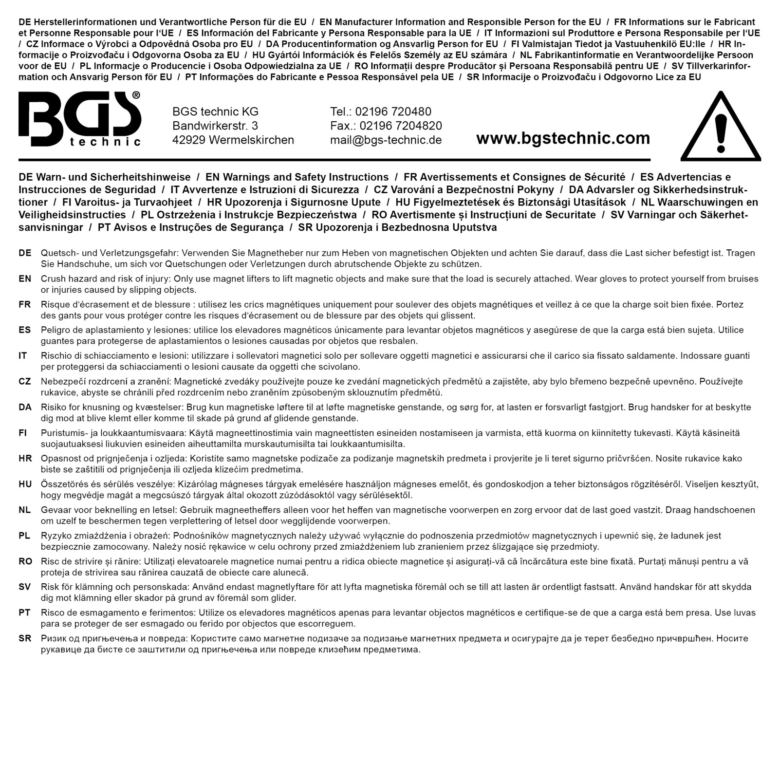 BGS Magnetic Lift