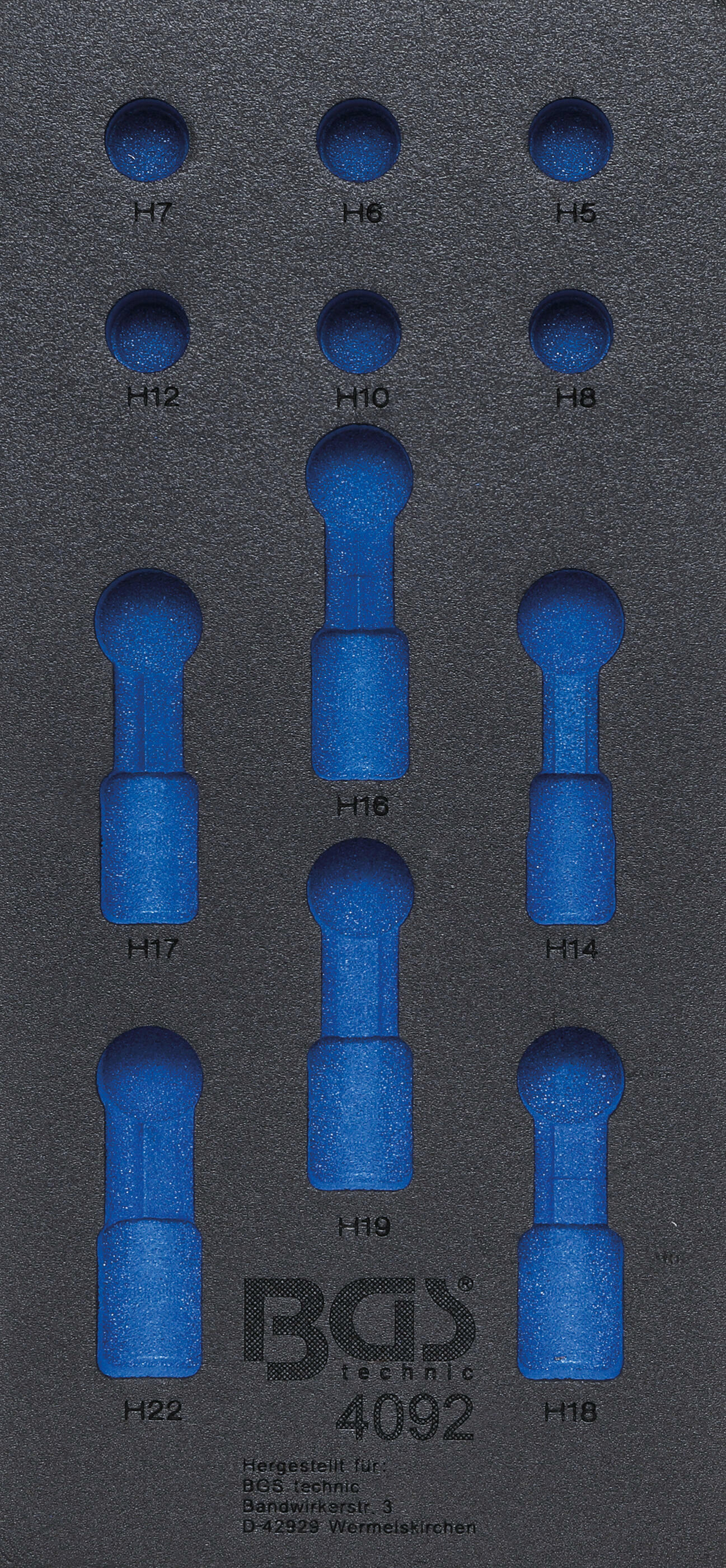 Werkstattwageneinlage 1/3 | leer | für Art. 4092