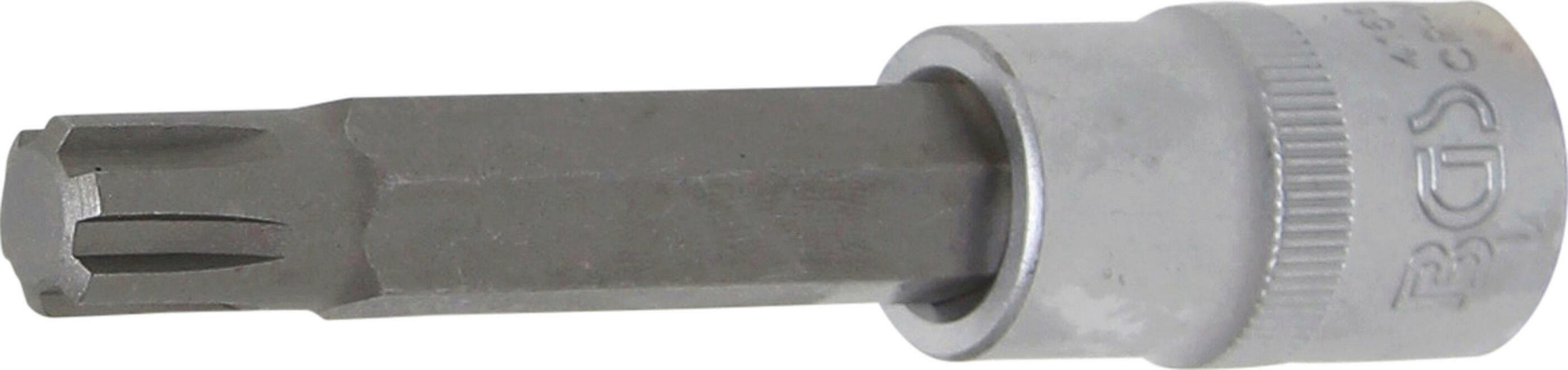 Bit-Einsatz | Länge 100 mm | Antrieb Innenvierkant 12,5 mm (1/2") | Keil-Profil (für RIBE) M12
