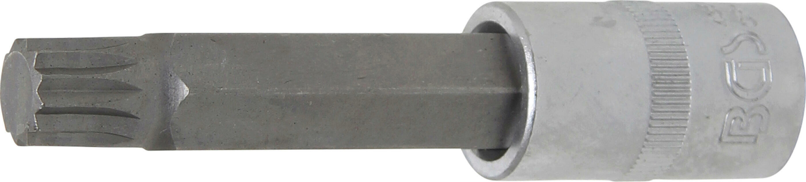 Bit-Einsatz | Länge 100 mm | Antrieb Innenvierkant 12,5 mm (1/2") | Innenvielzahn (für XZN) M14