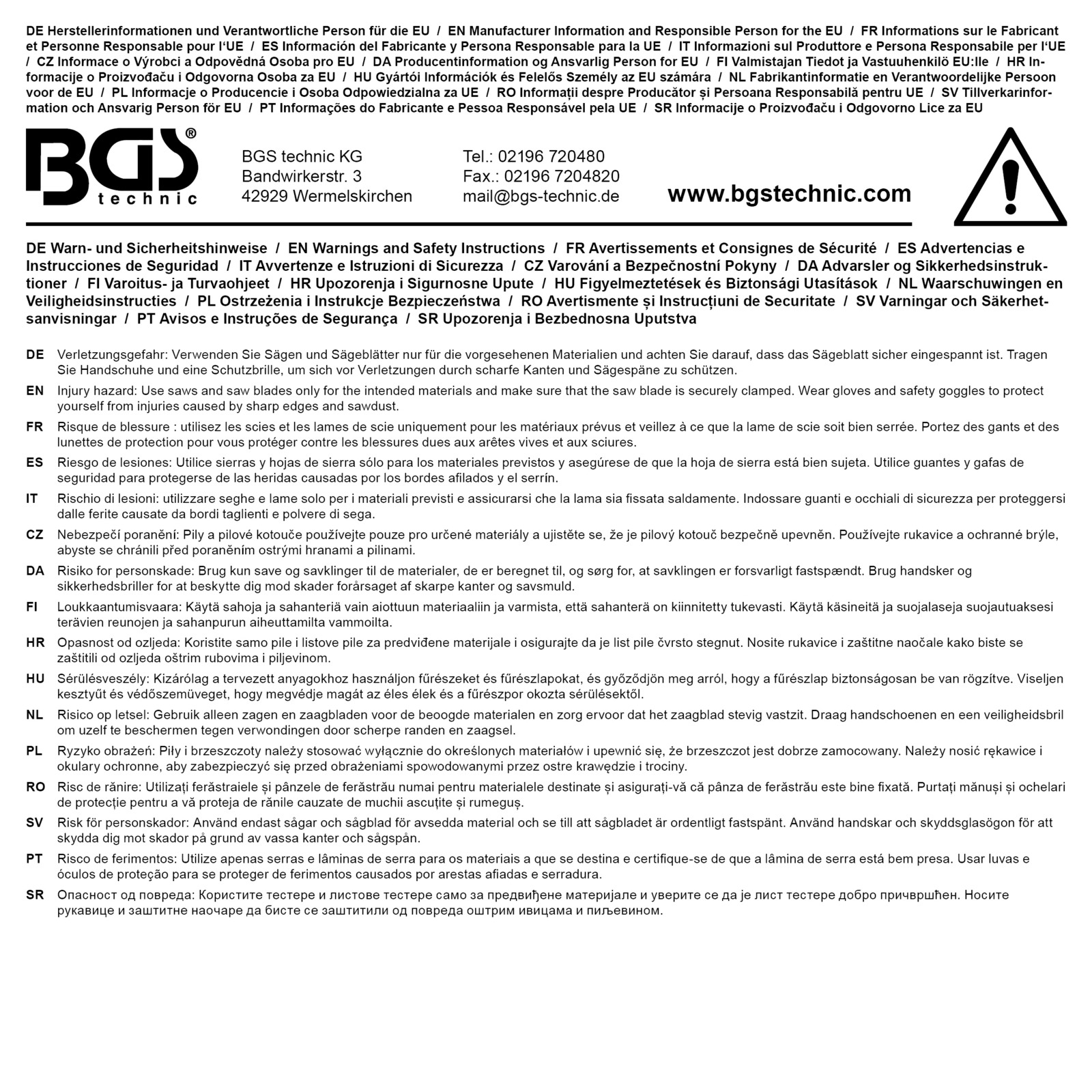 BGS Saw Blade