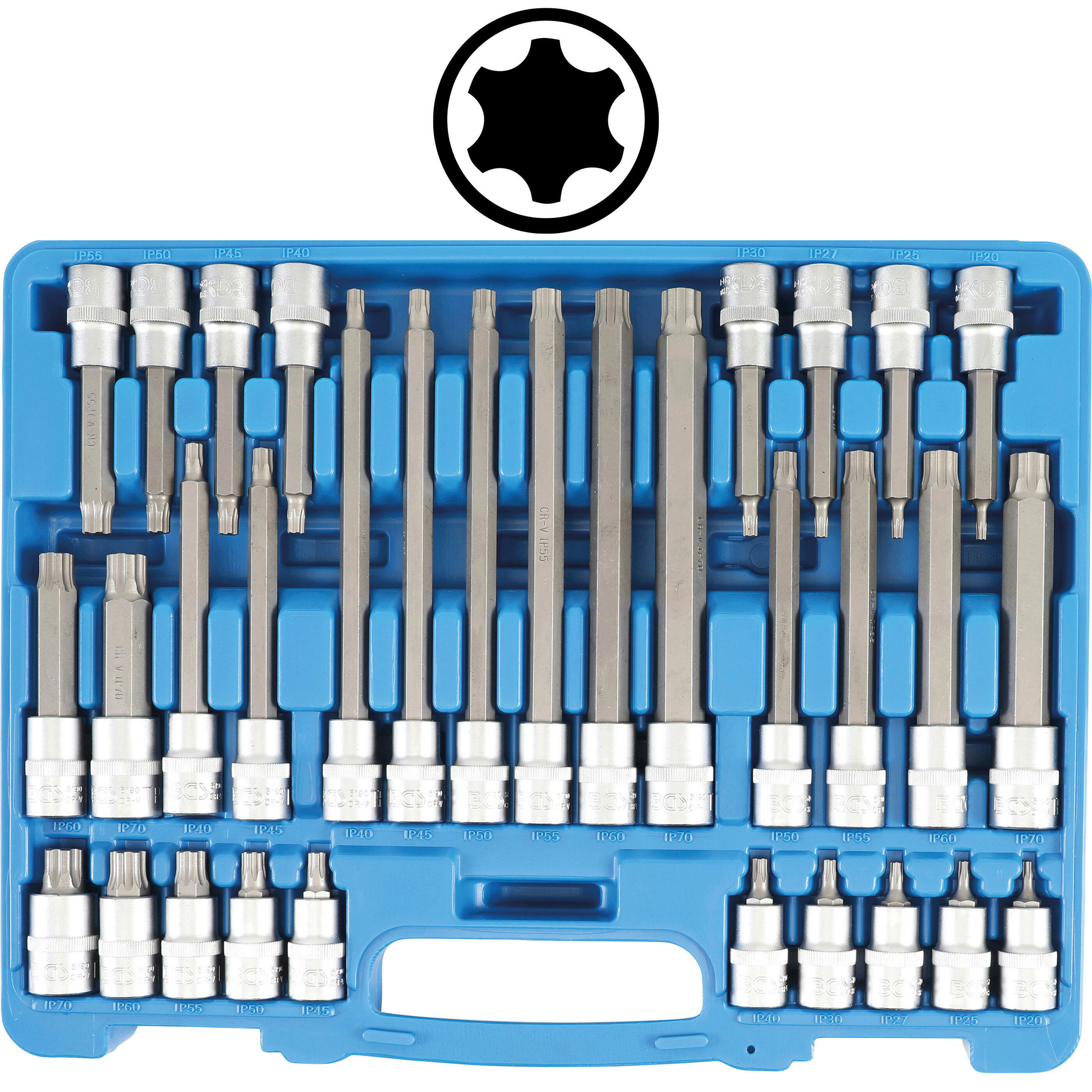 Bit-Einsatz-Satz | Antrieb Innenvierkant 12,5 mm (1/2") | TP-Profil (f&u...