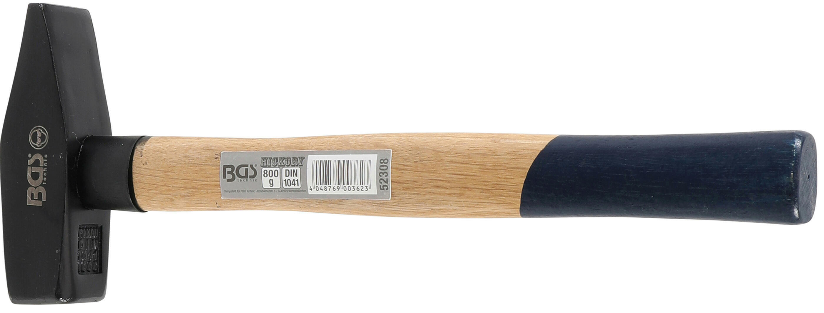 Schlosserhammer | Hickory-Stiel | DIN 1041 | 800 g