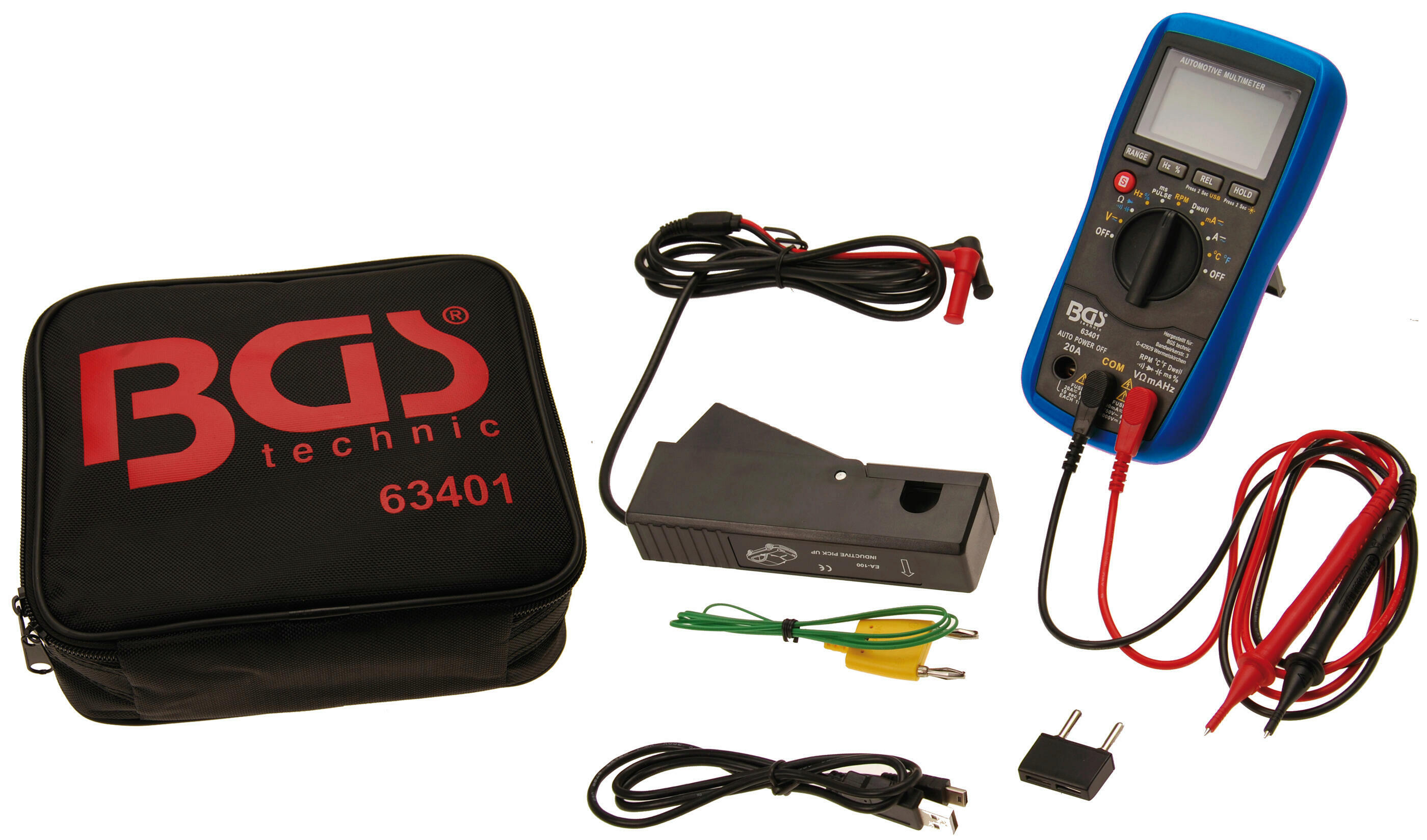 Kfz-Digital-Multimeter mit USB-Schnittstelle