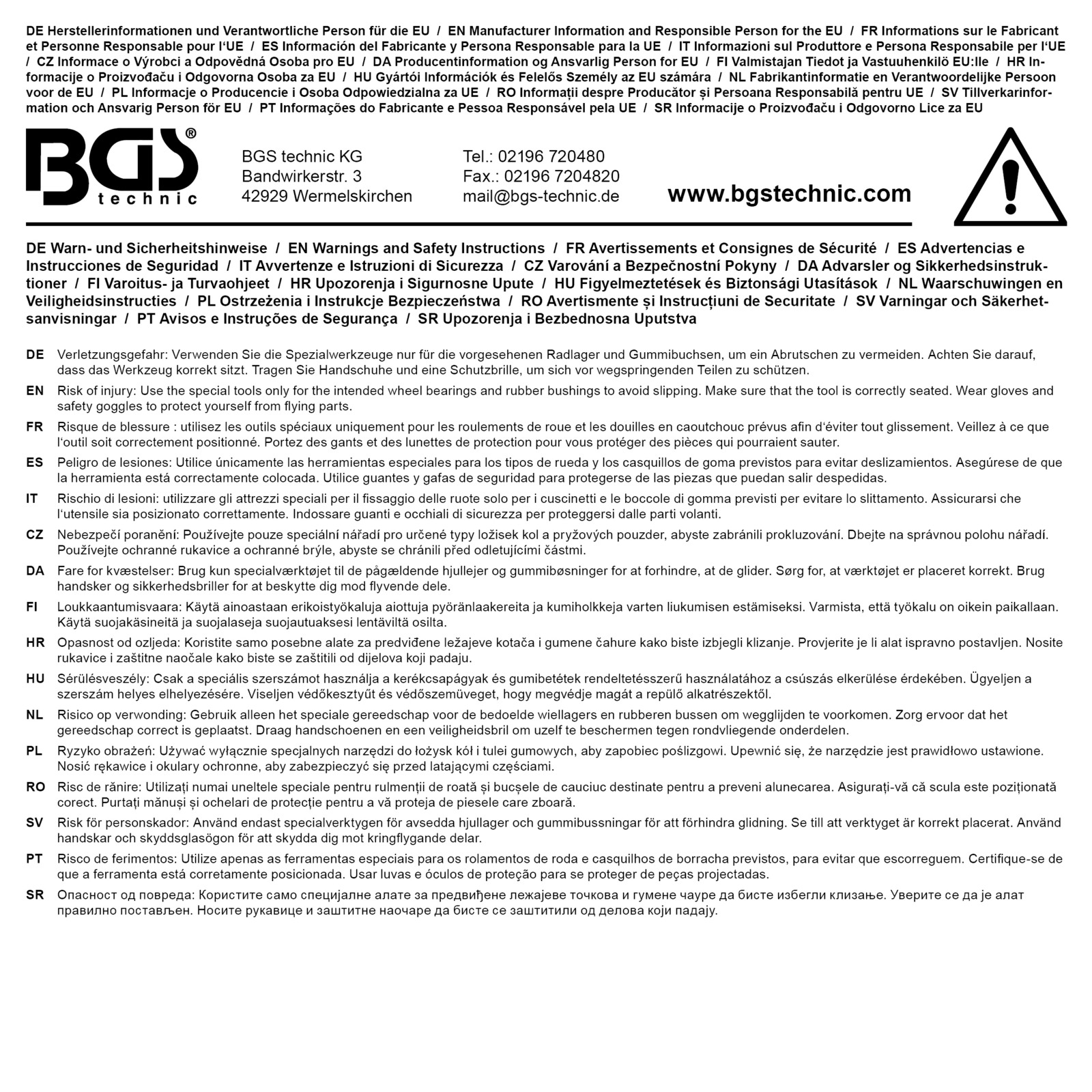 Silentlager-Werkzeug-Satz | für BMW E38, E39 | 7-tlg.