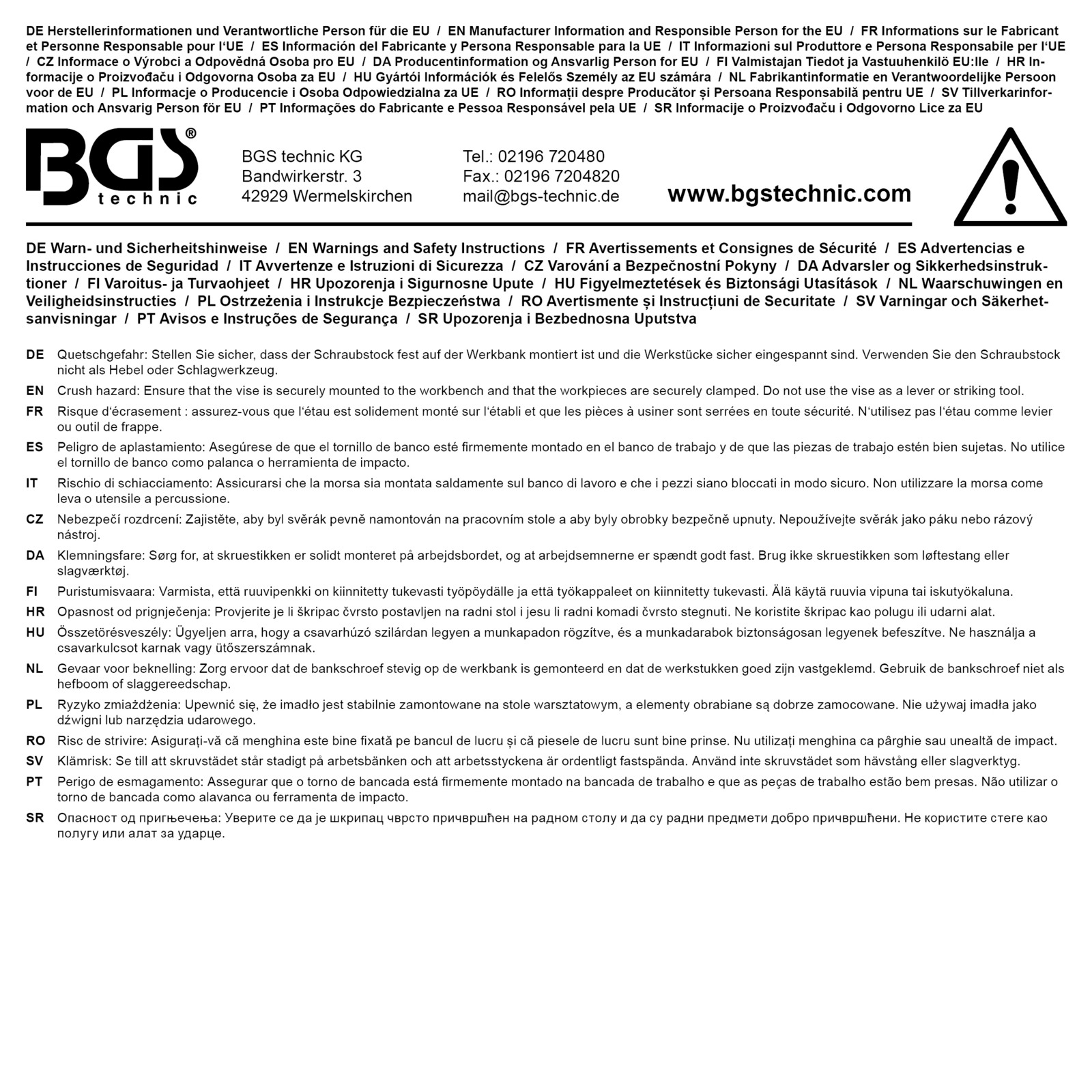 BGS Jaw Pads, vice