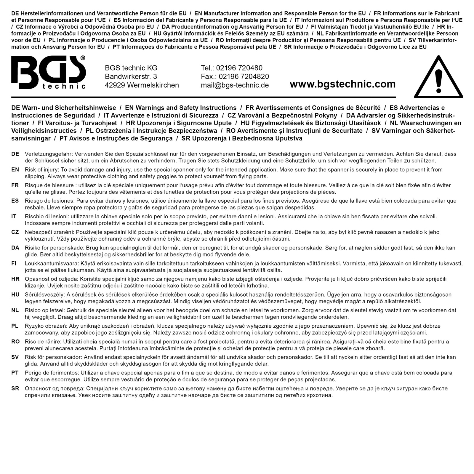 BGS Ölfilterschlüssel