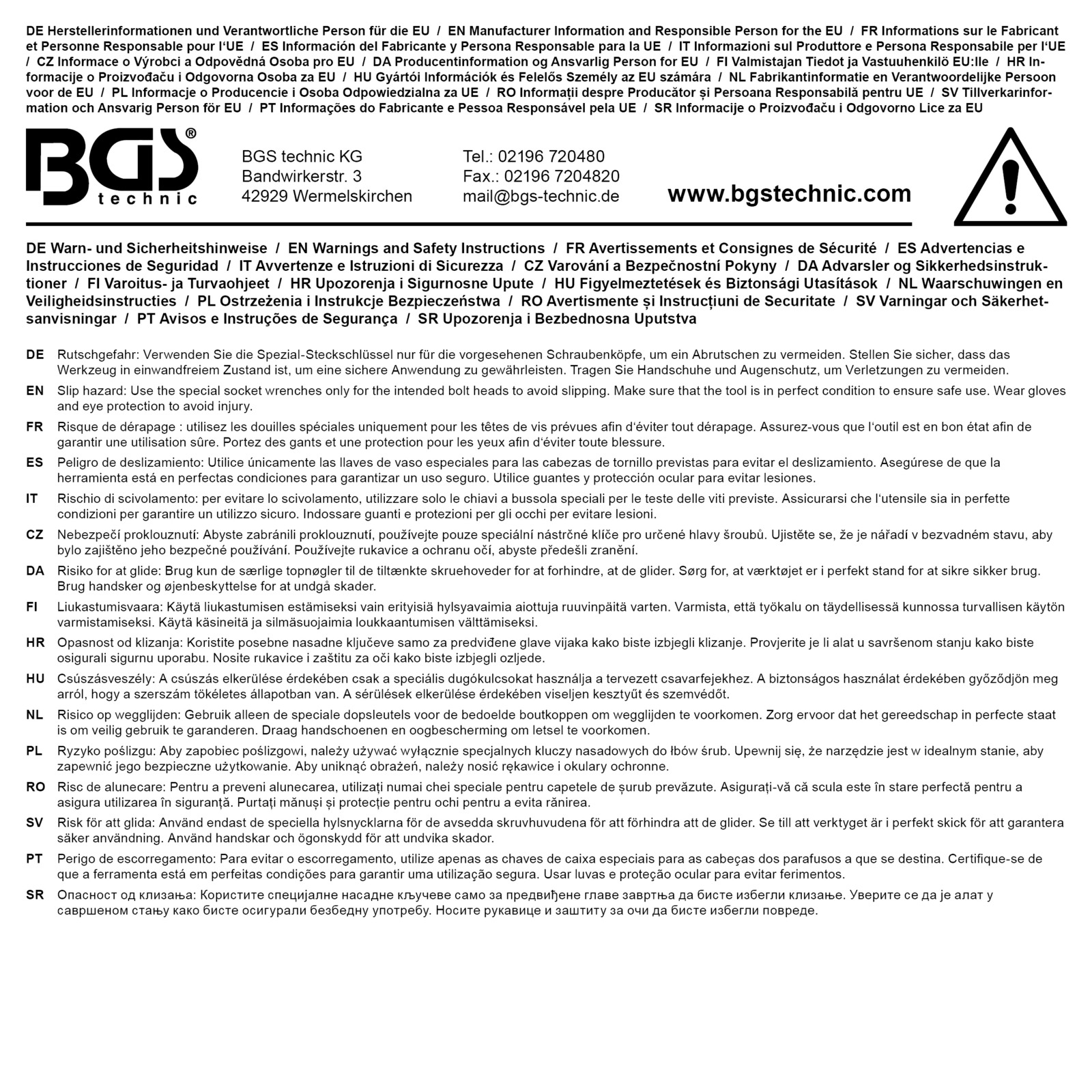 BGS Steckschlüsseleinsatz
