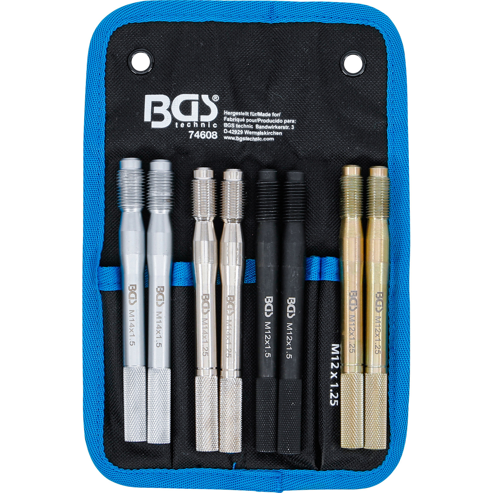 BGS-74608 Rad-Montagehilfe-Satz 8-tlg. M12 M14 Länge 133 mm