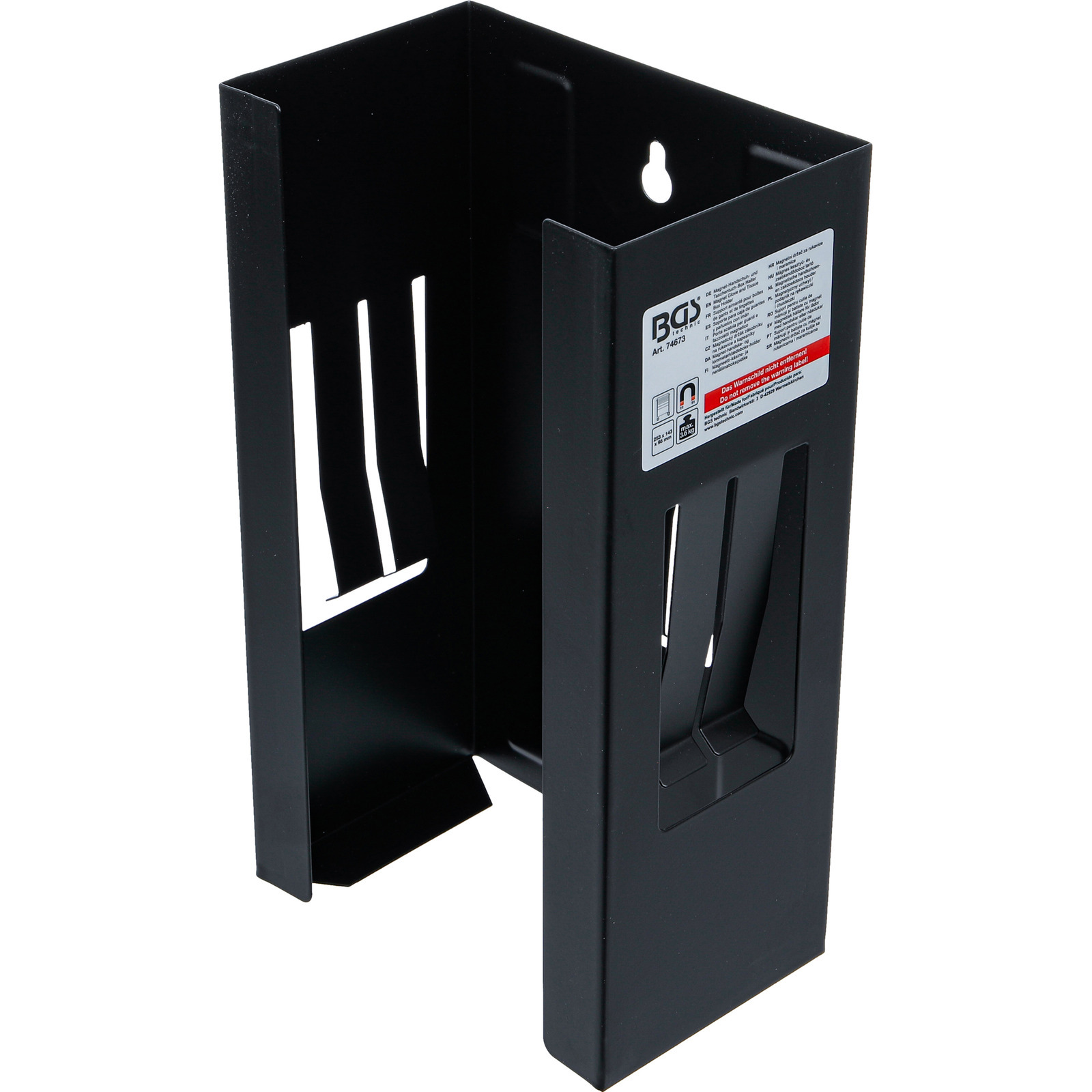 Magnet-Handschuh- und Taschentuch-Box Halter | 253 x 143 x 95 mm