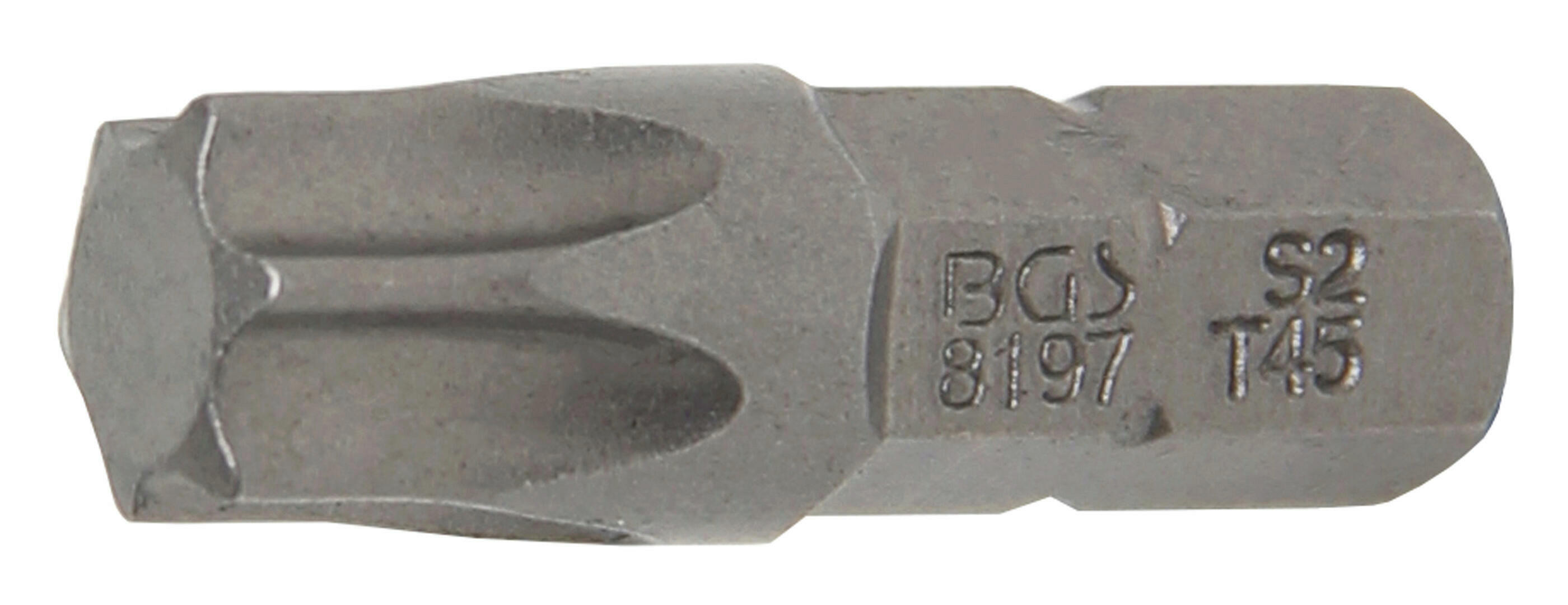 Bit | Antrieb Außensechskant 6,3 mm (1/4") | T-Profil (für Torx) T45