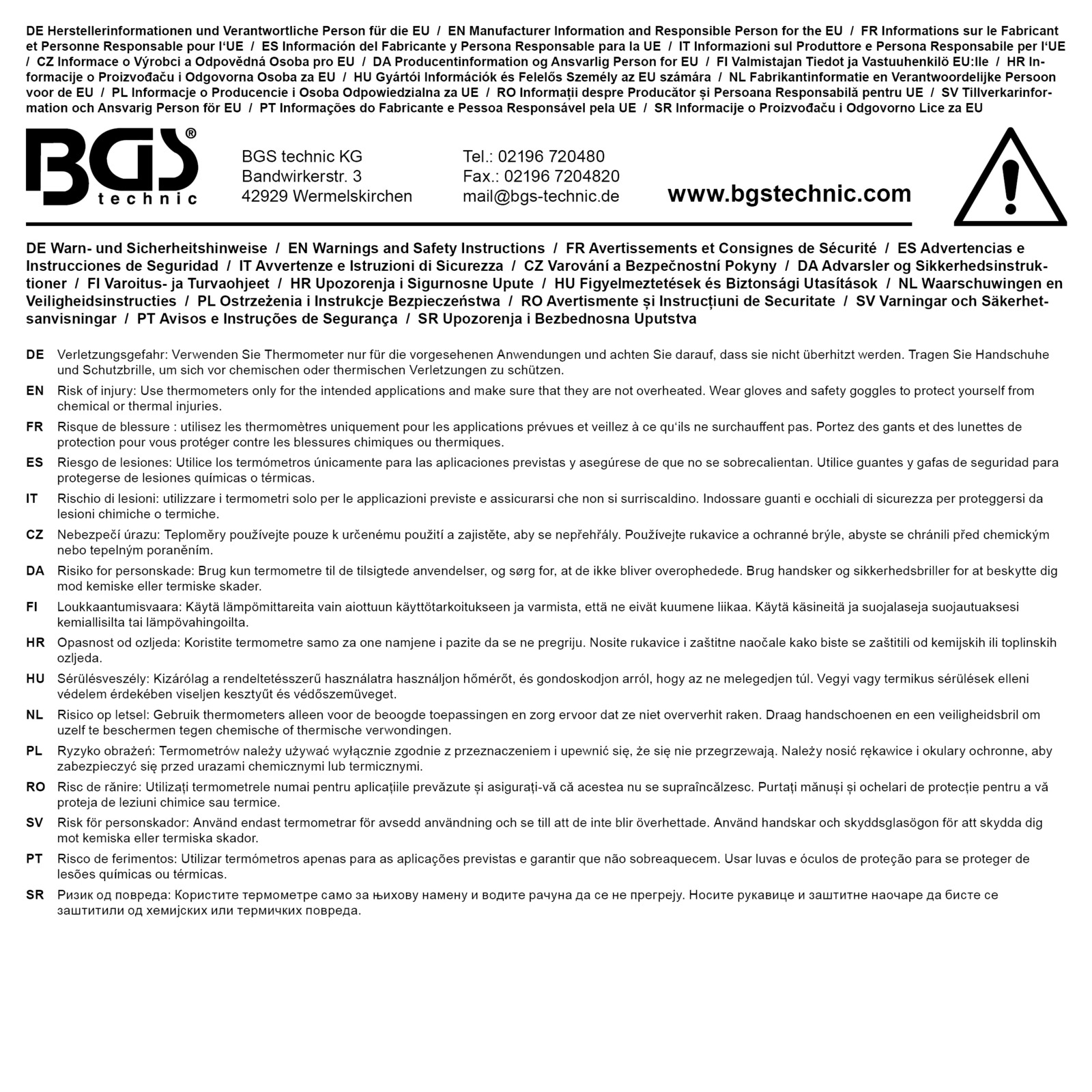 BGS Thermometer