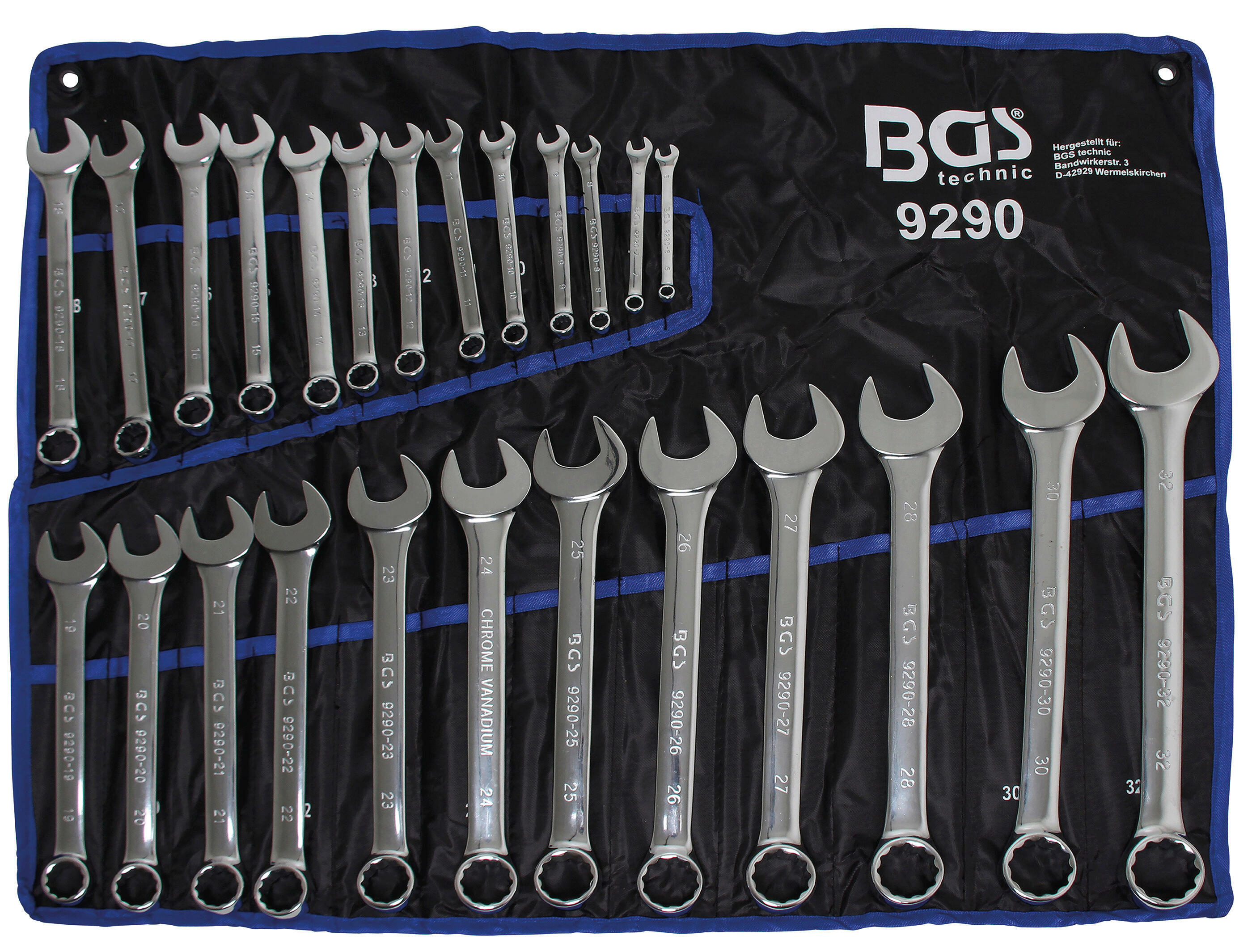 BGS Spanner Set, ring / open ended