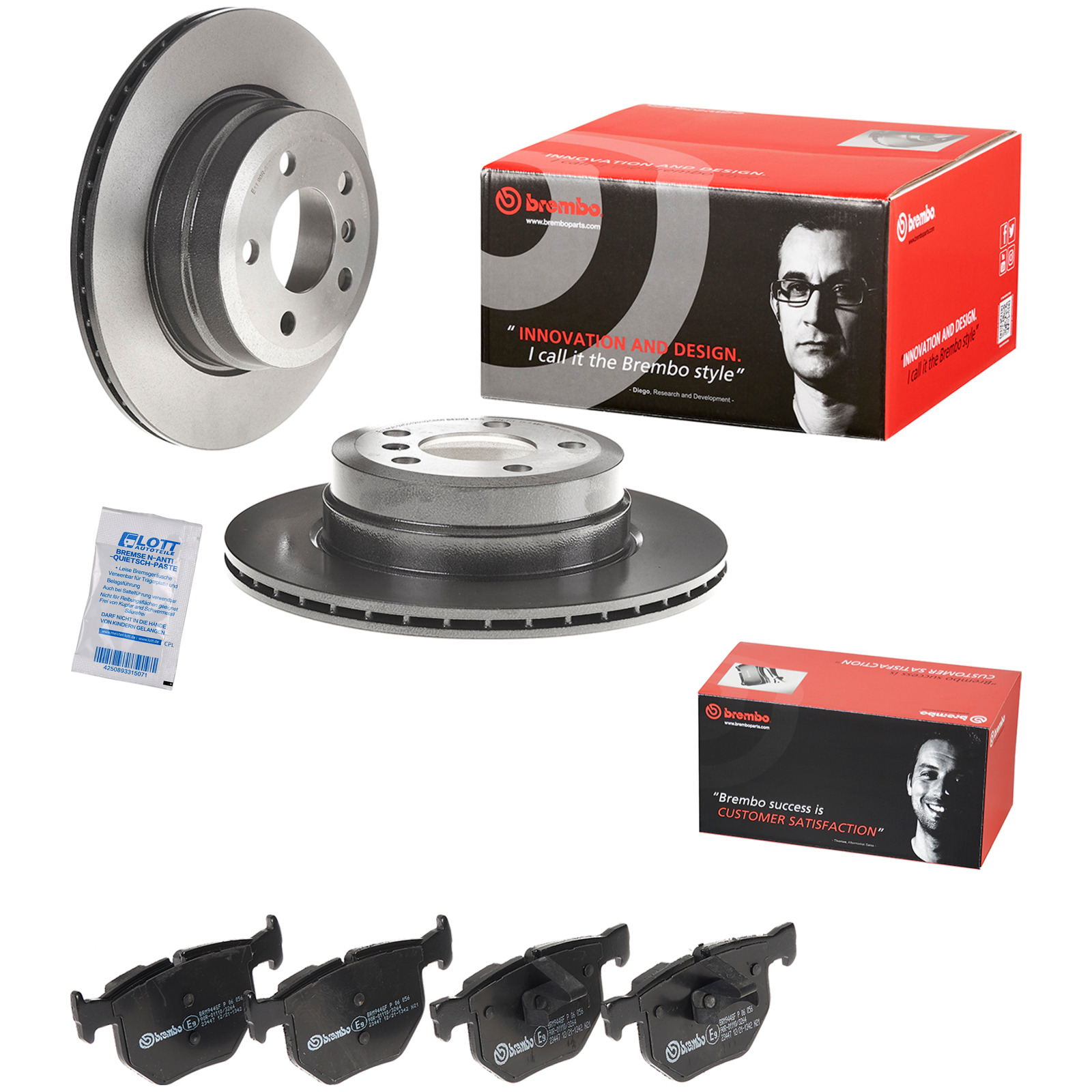 BREMBO BREMSSCHEIBEN + BREMBO BREMSBELÄGE