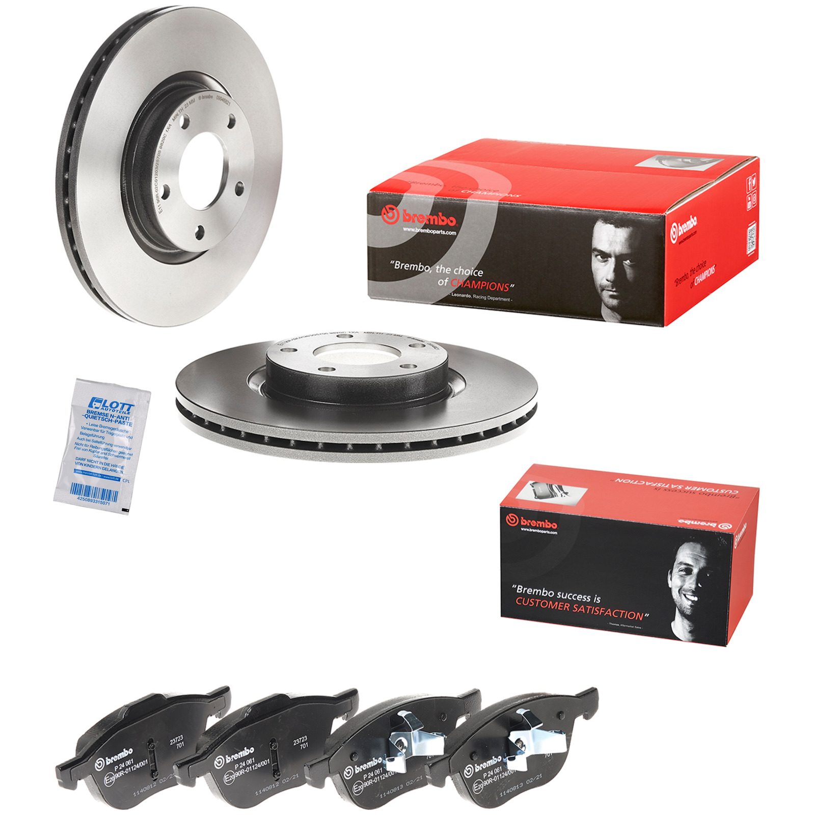 BREMBO BREMSSCHEIBEN + BREMBO BREMSBELÄGE
