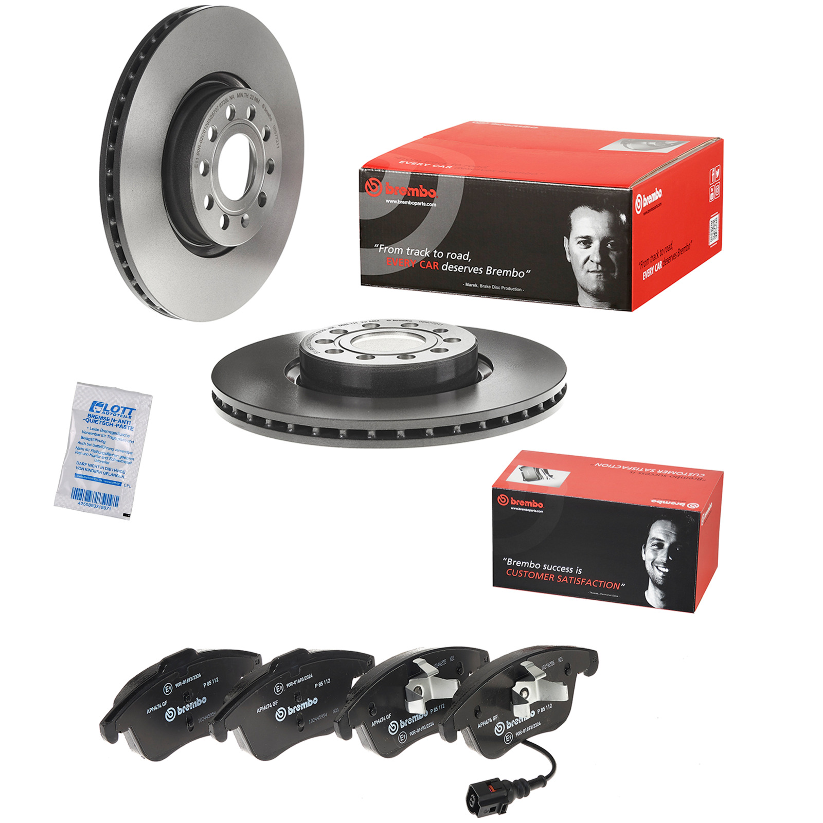 2x Brembo Bremsscheiben Ø312mm + Bremsbeläge Vorne passend fü...