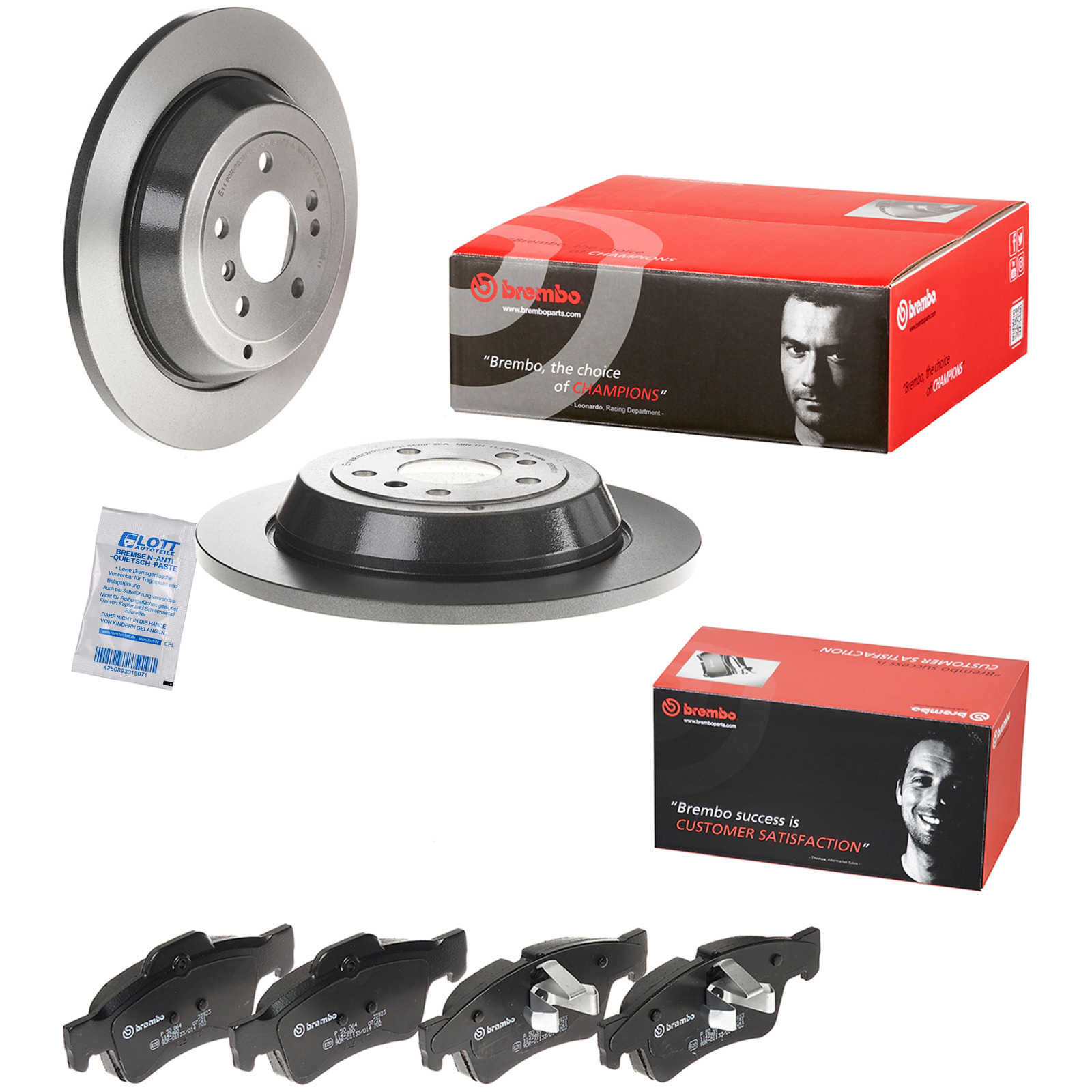 BREMBO BREMSSCHEIBEN + BREMBO BREMSBELÄGE