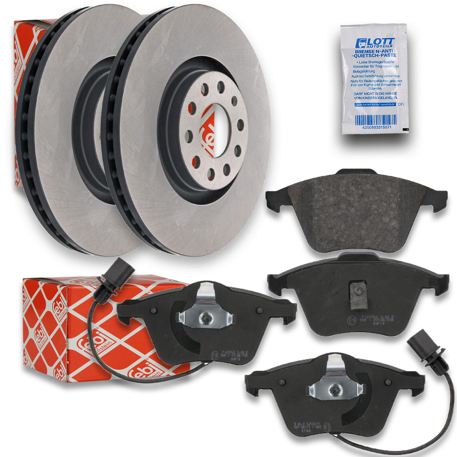FEBI Bremsscheiben Ø320mm Beläge vorne passend für Audi Allr...