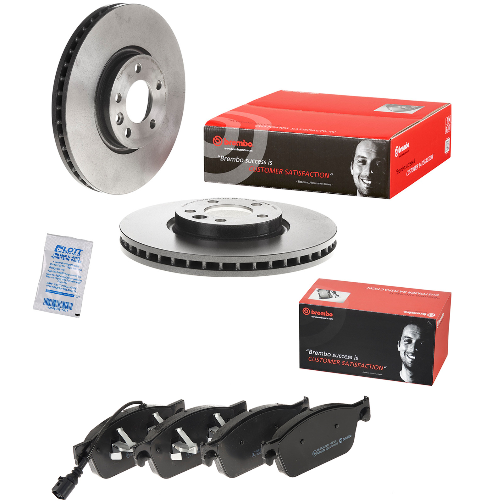 Brembo Bremsscheiben Ø340mm + Beläge vorne