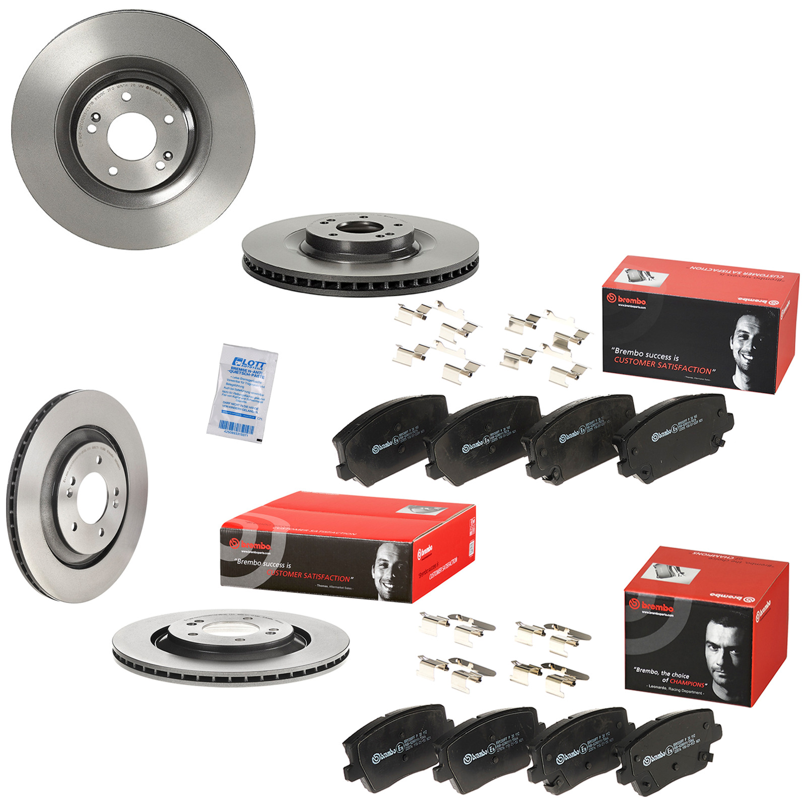 BREMBO Bremsscheiben + BREMBO Beläge