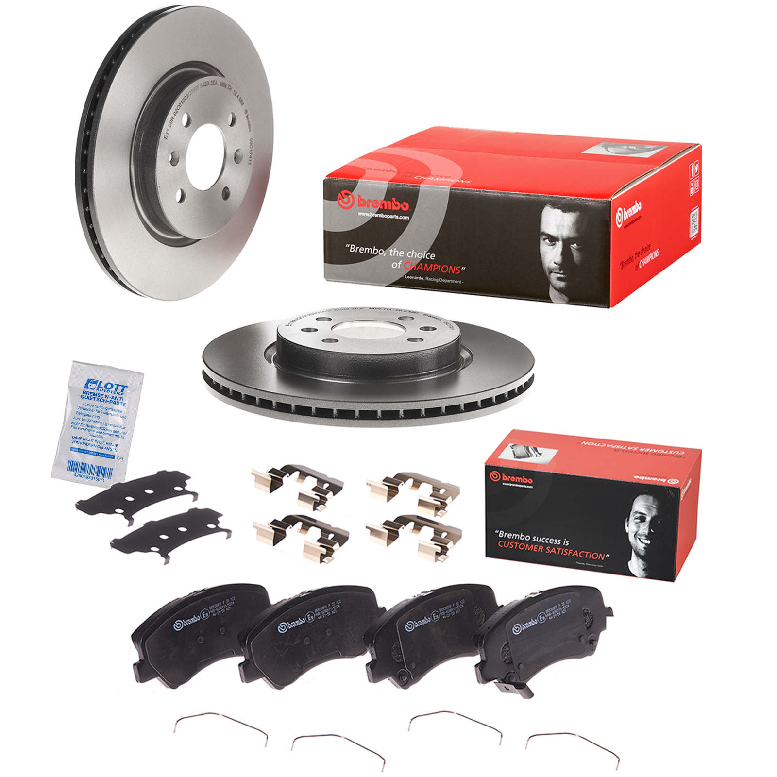 2x Brembo Bremscheibe Ø280mm + Beläge vorne passend für HYUN...