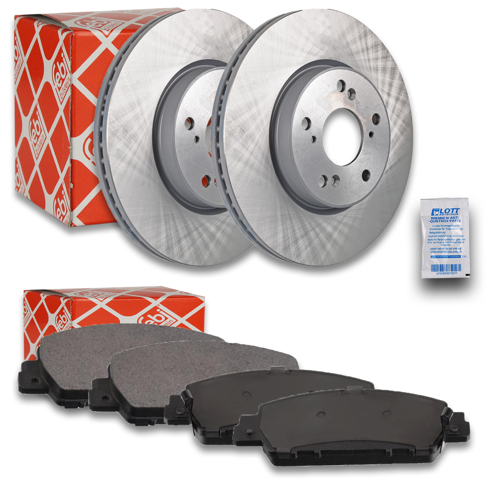 Febi Bremsscheibe Ø293mm Bremsbeläge Set vorne passend für H...