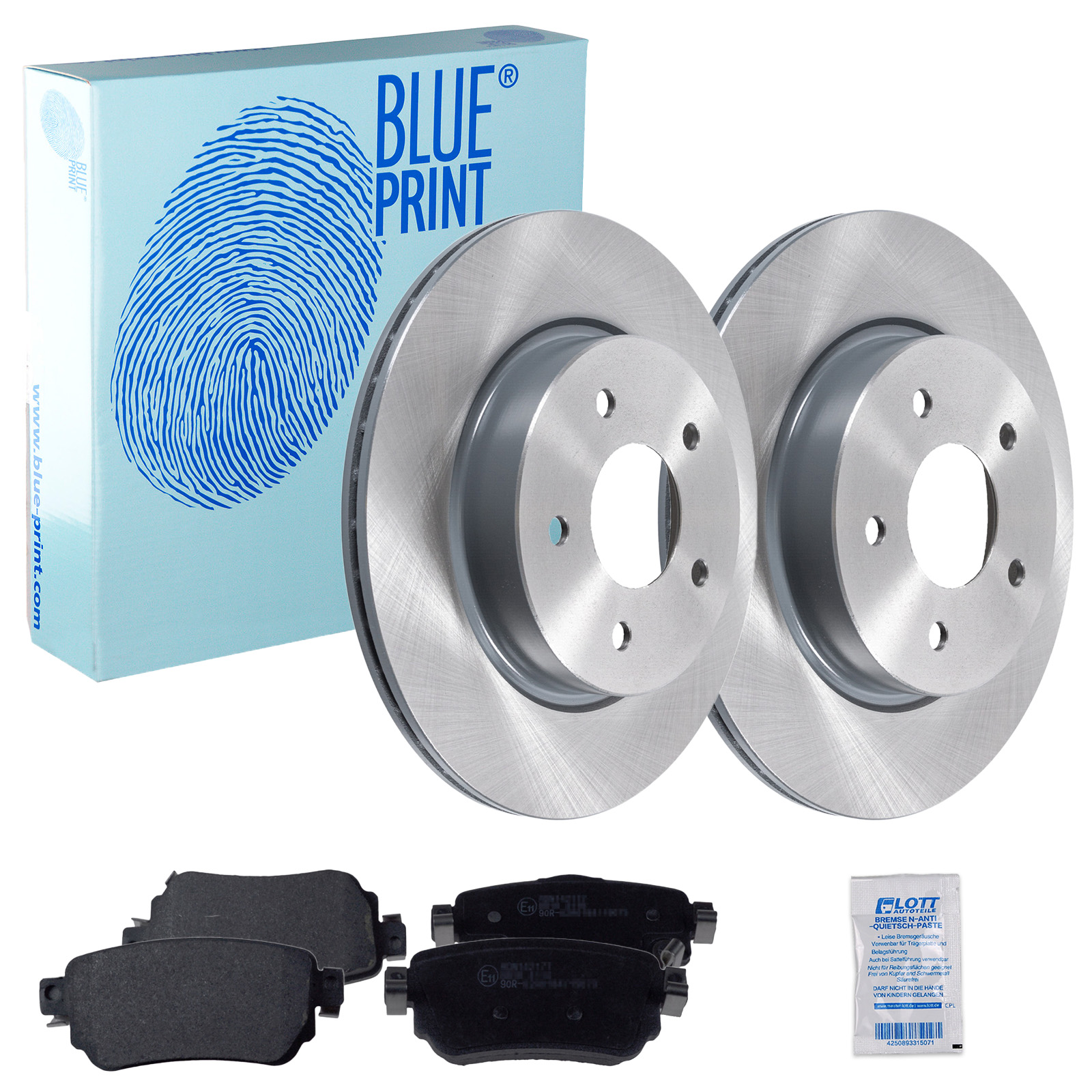 Blue Print Bremsscheiben + Blue Print Bremsbeläge