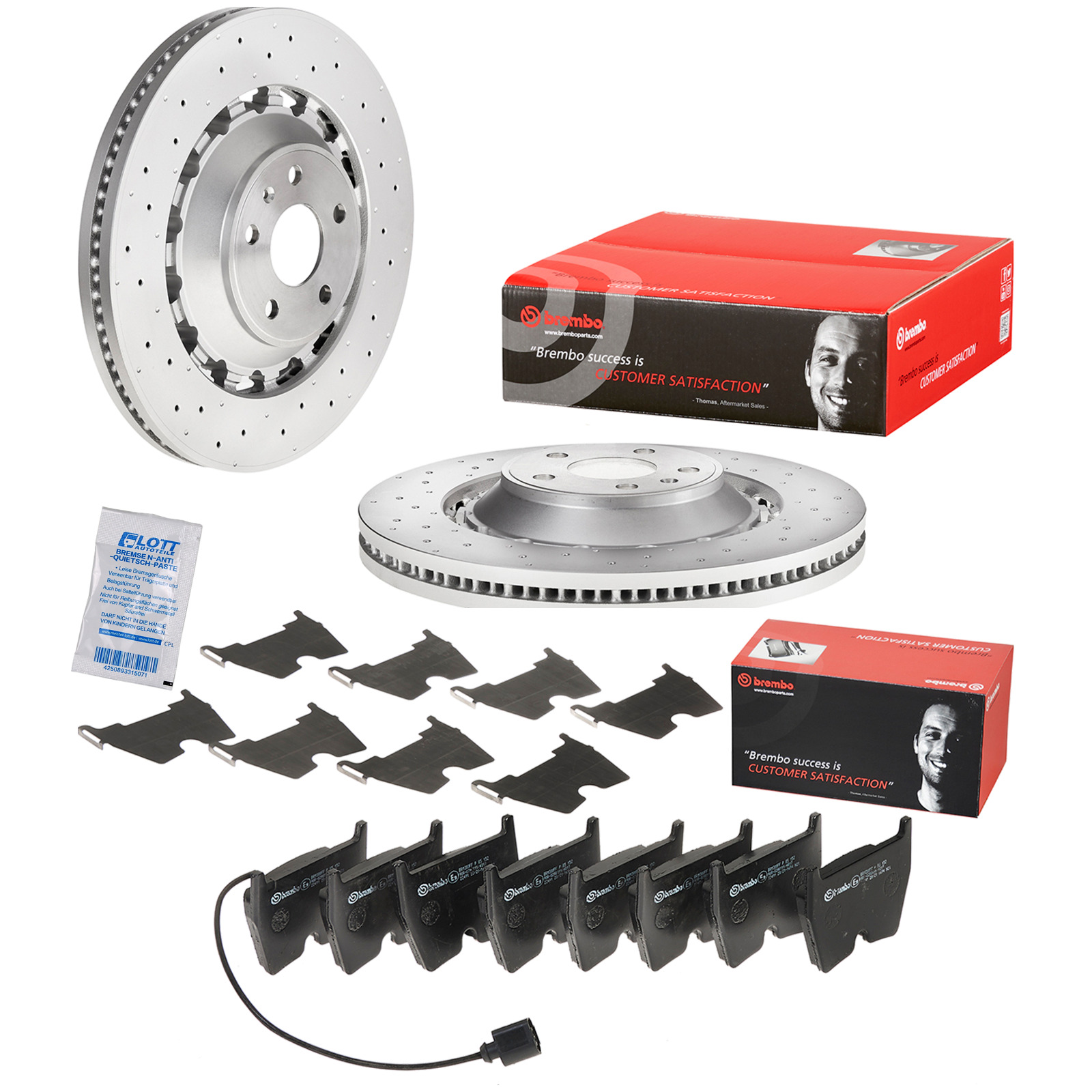 Brembo Bremsscheiben &Oslash;370mm + Bel&auml;ge Vorne passend f&uuml;r Audi RS3 8V PR 1LU 1LH