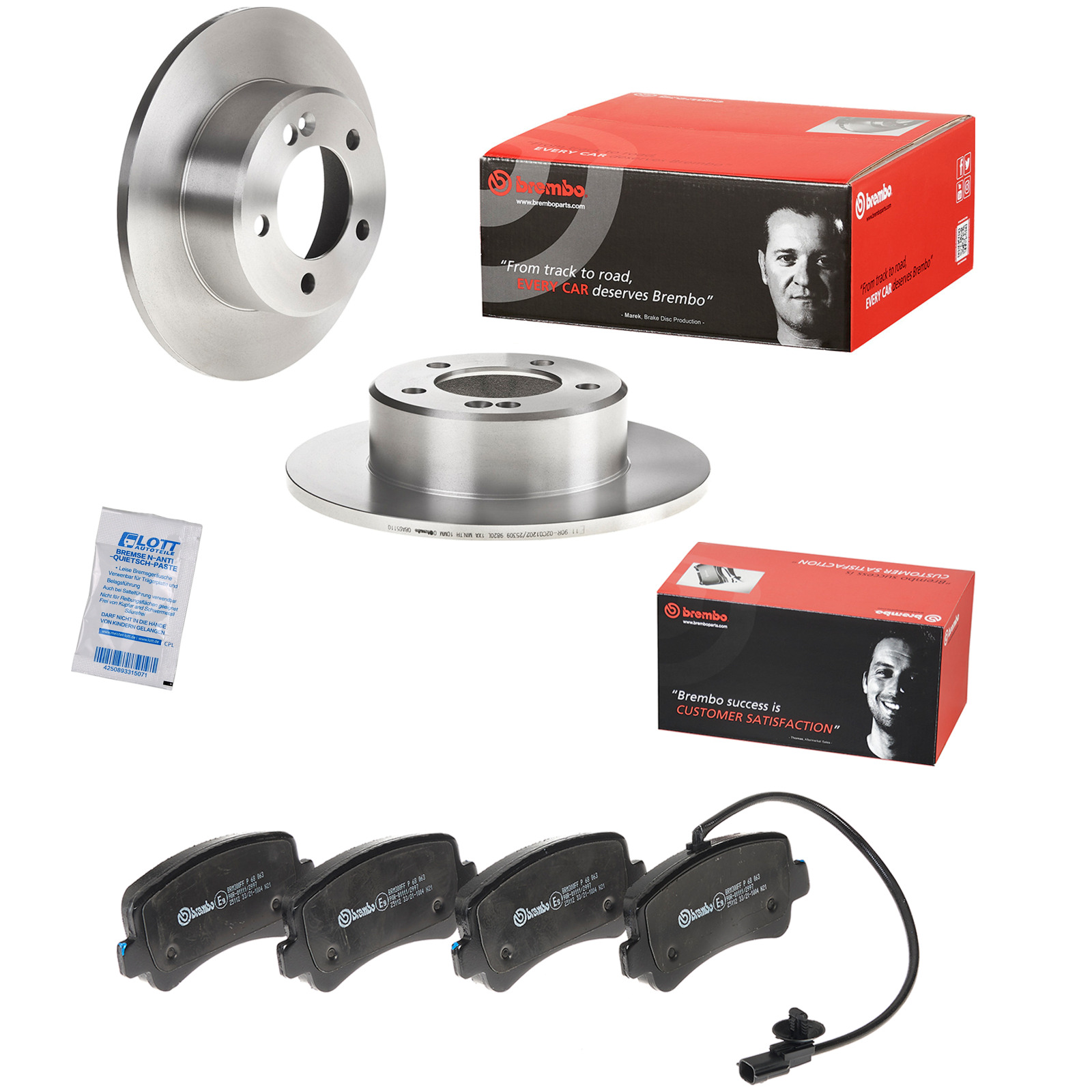 Brembo Bremsscheiben + Bremsbeläge