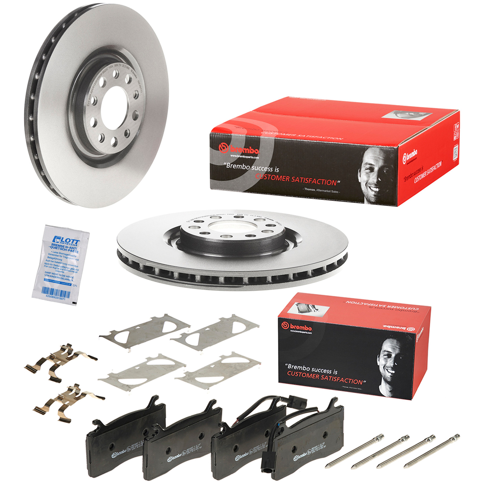 Brembo Bremsscheiben 330mm + Bremsbel&auml;ge Vorne passend f&uuml;r Alfa Romeo Giulia 2.0