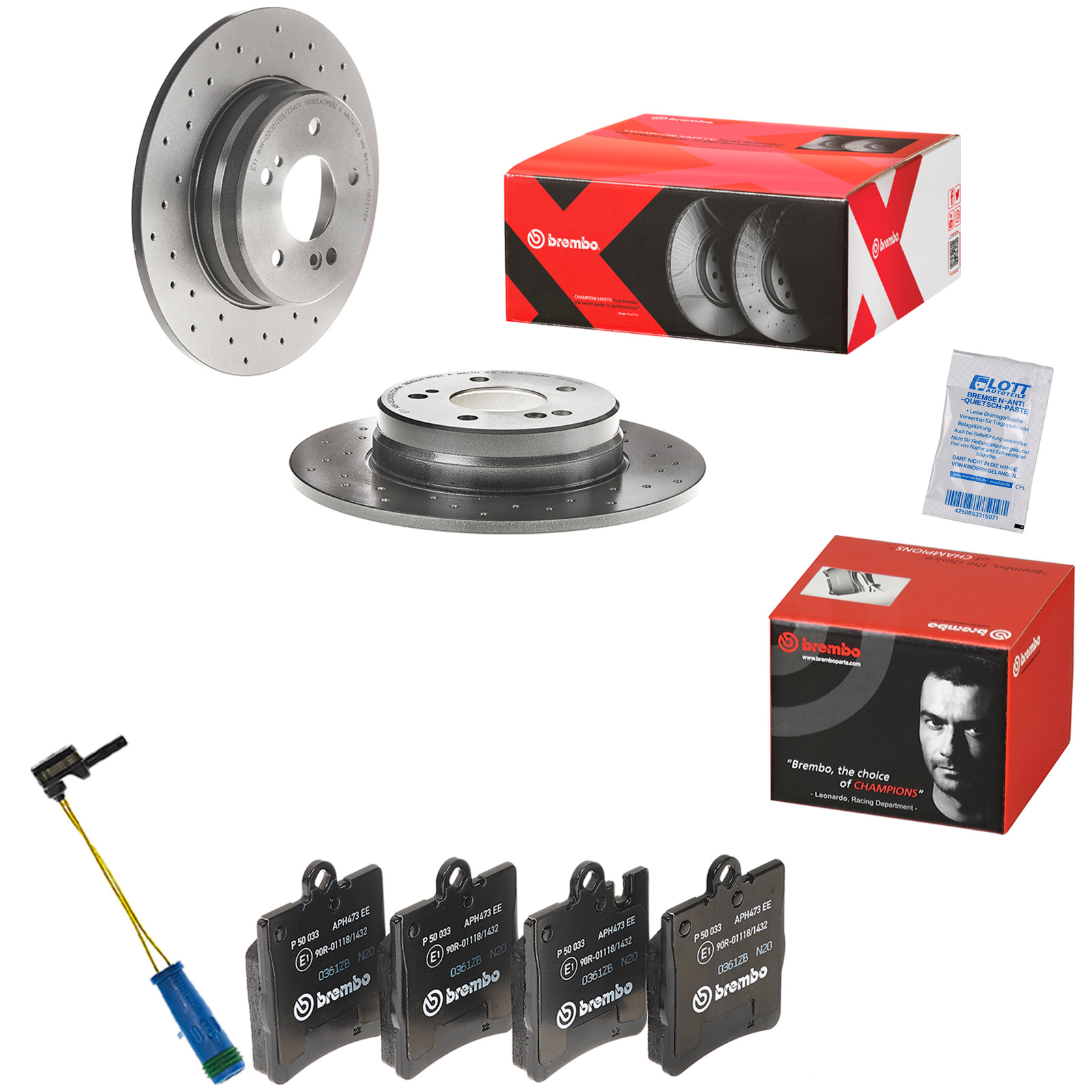 Brembo Xtra Line Bremsscheiben 290mm + Bremsbeläge Hinten passend fü...
