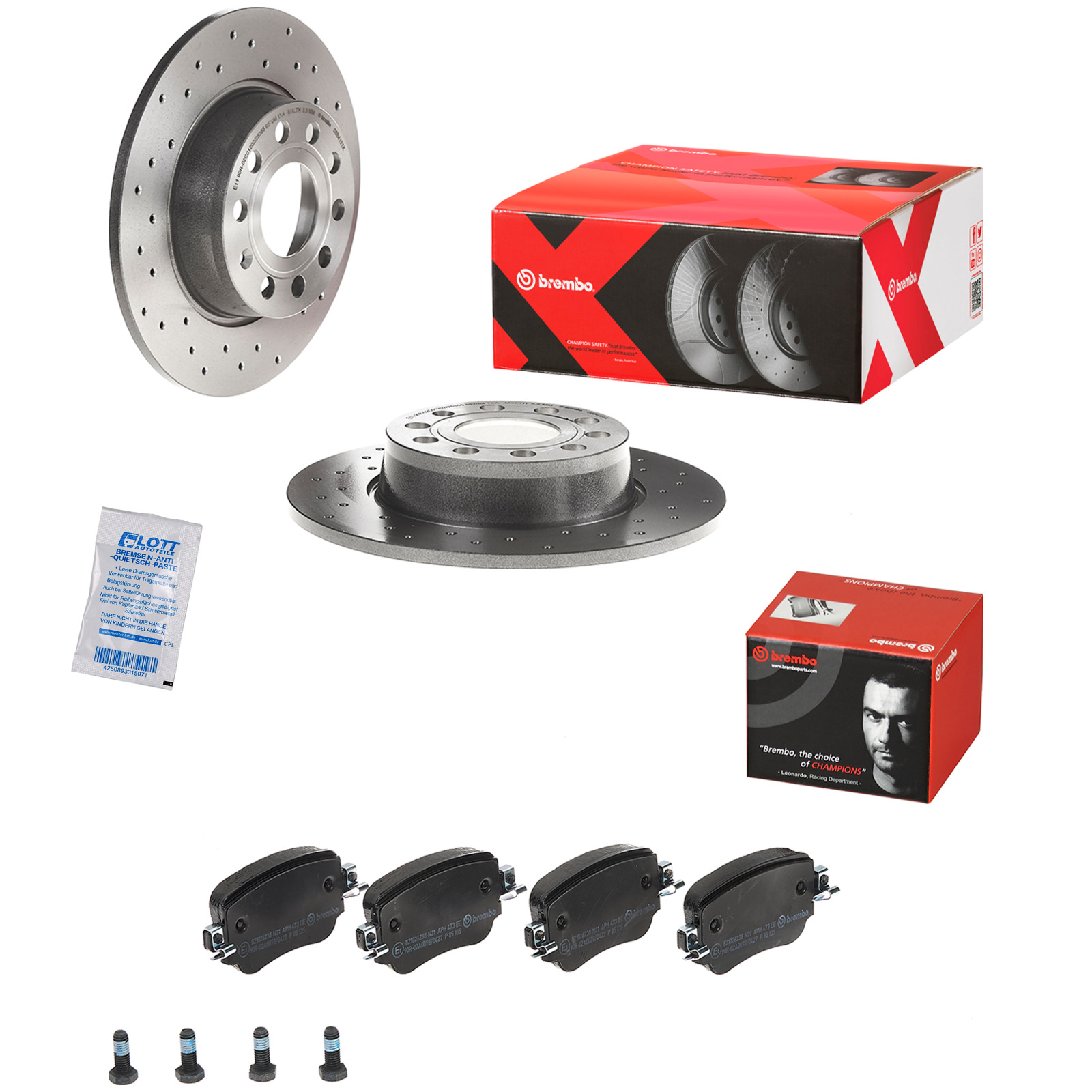 Brembo Xtra Line Bremsscheiben 272mm + Bremsbeläge Hinten passend fü...