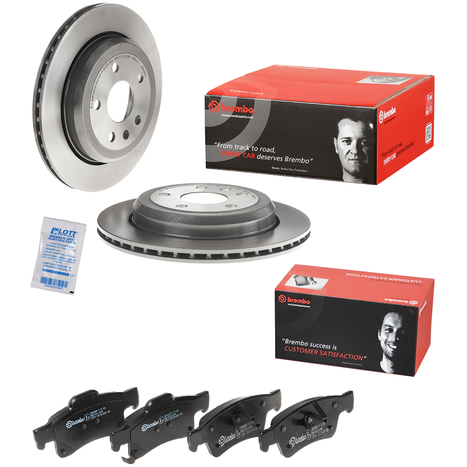 Brembo Bremsscheiben 330mm + Bremsbeläge Hinten passend für Jeep Ch...