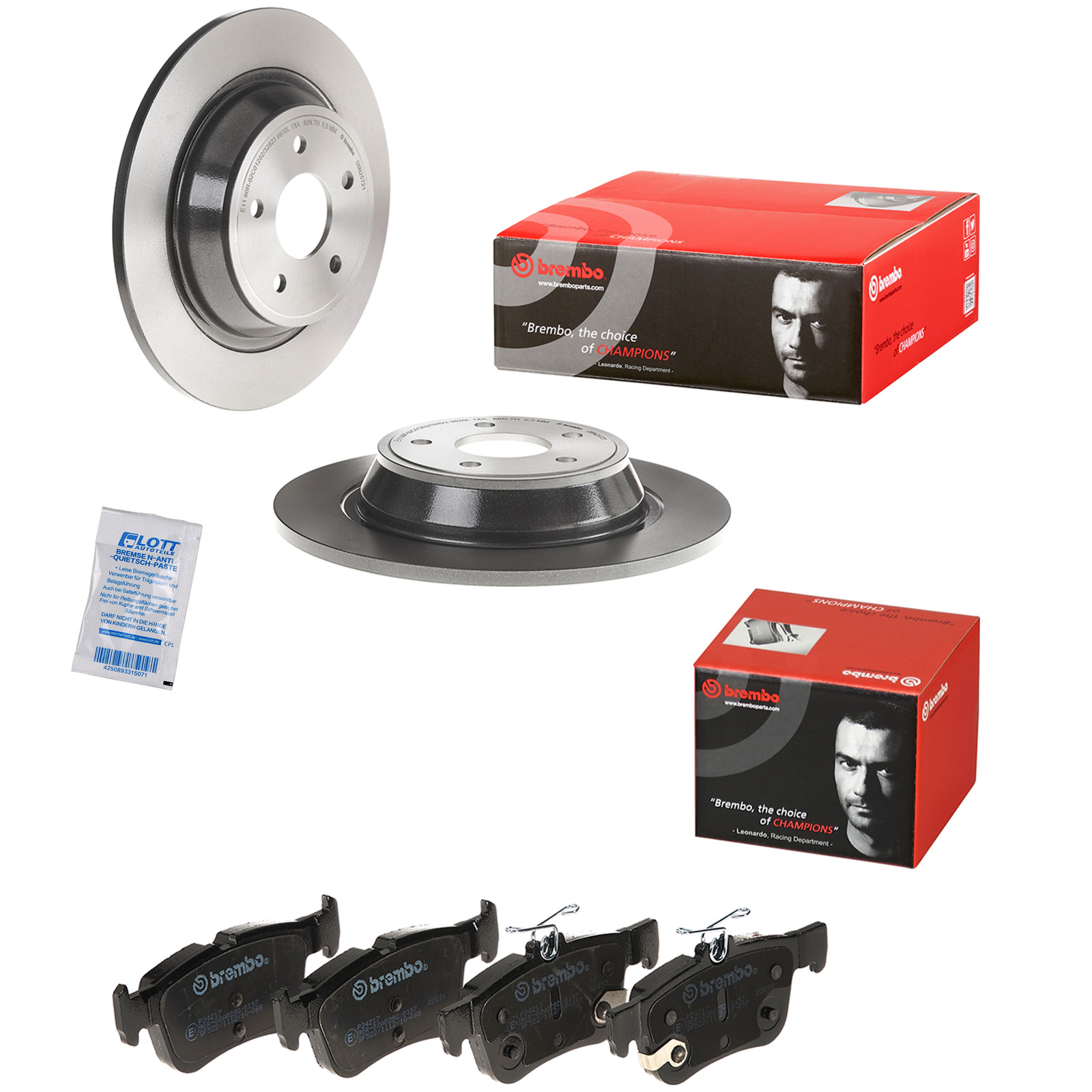 Brembo Bremsscheiben 302mm + Bremsbel&auml;ge Hinten passend f&uuml;r Ford Mondeo 5 2.0